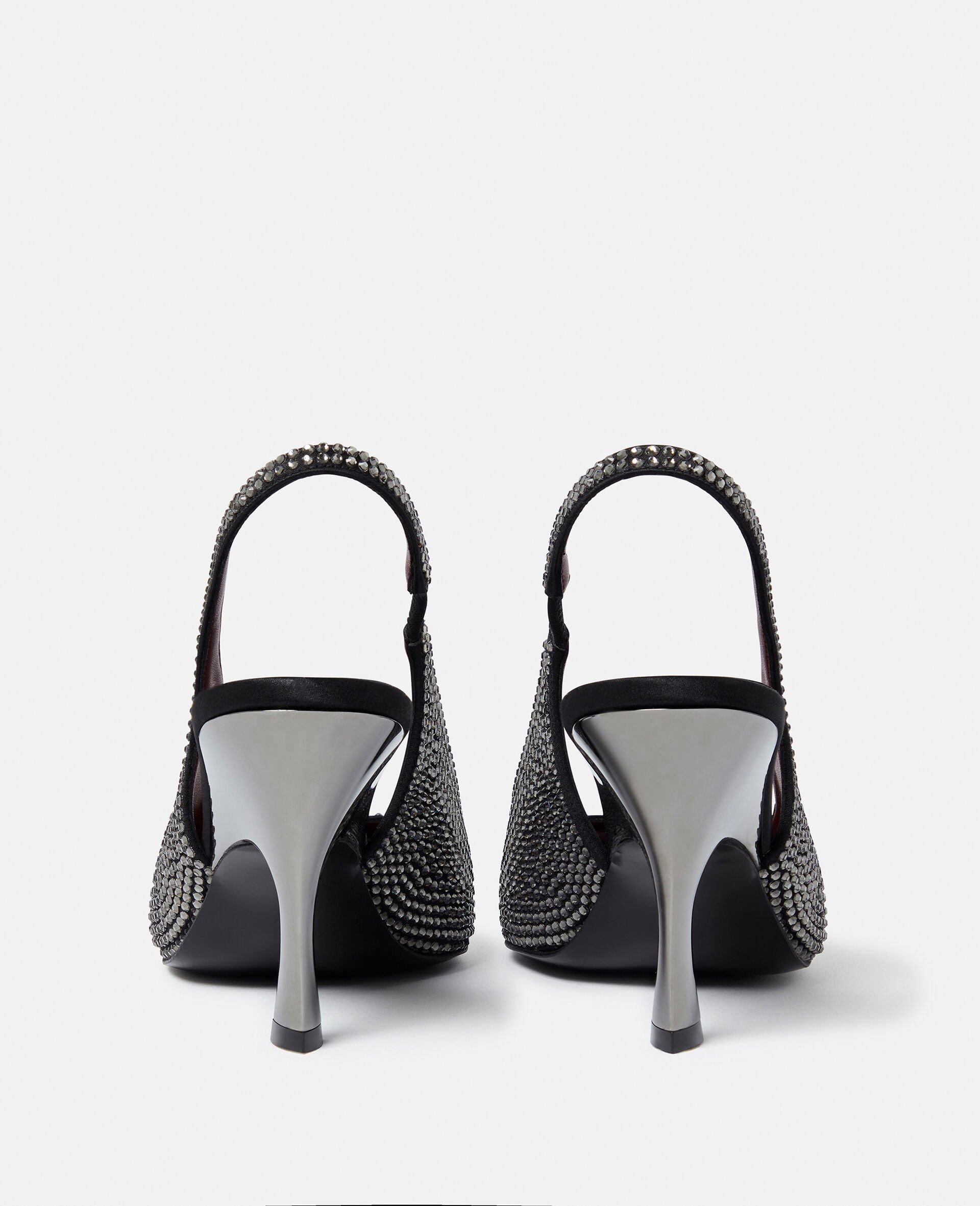 Elsa Crystal-Embellished Slingbacks-Silver-large image number 2