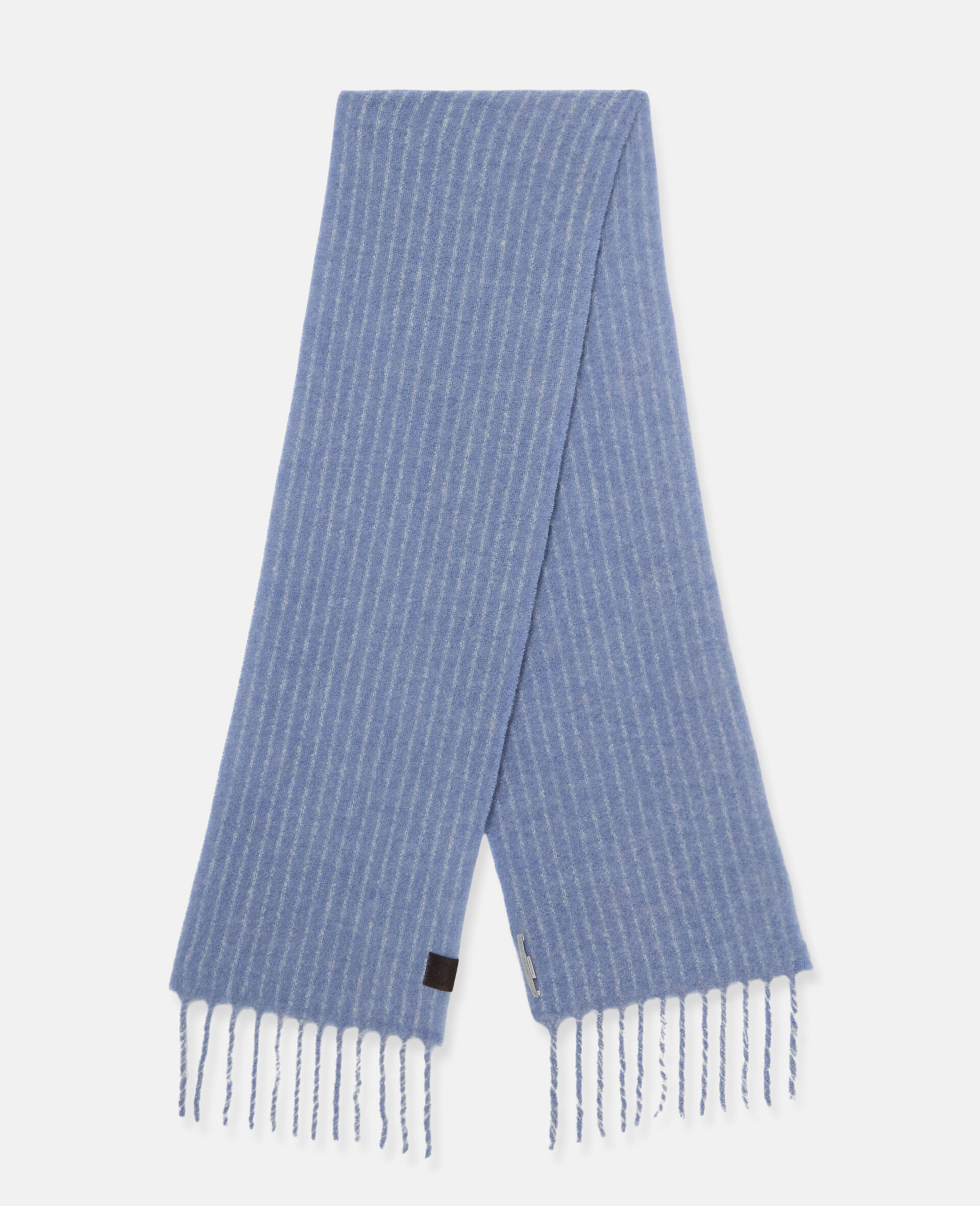 Pinstripe Logo Scarf-Brown-large image number 0