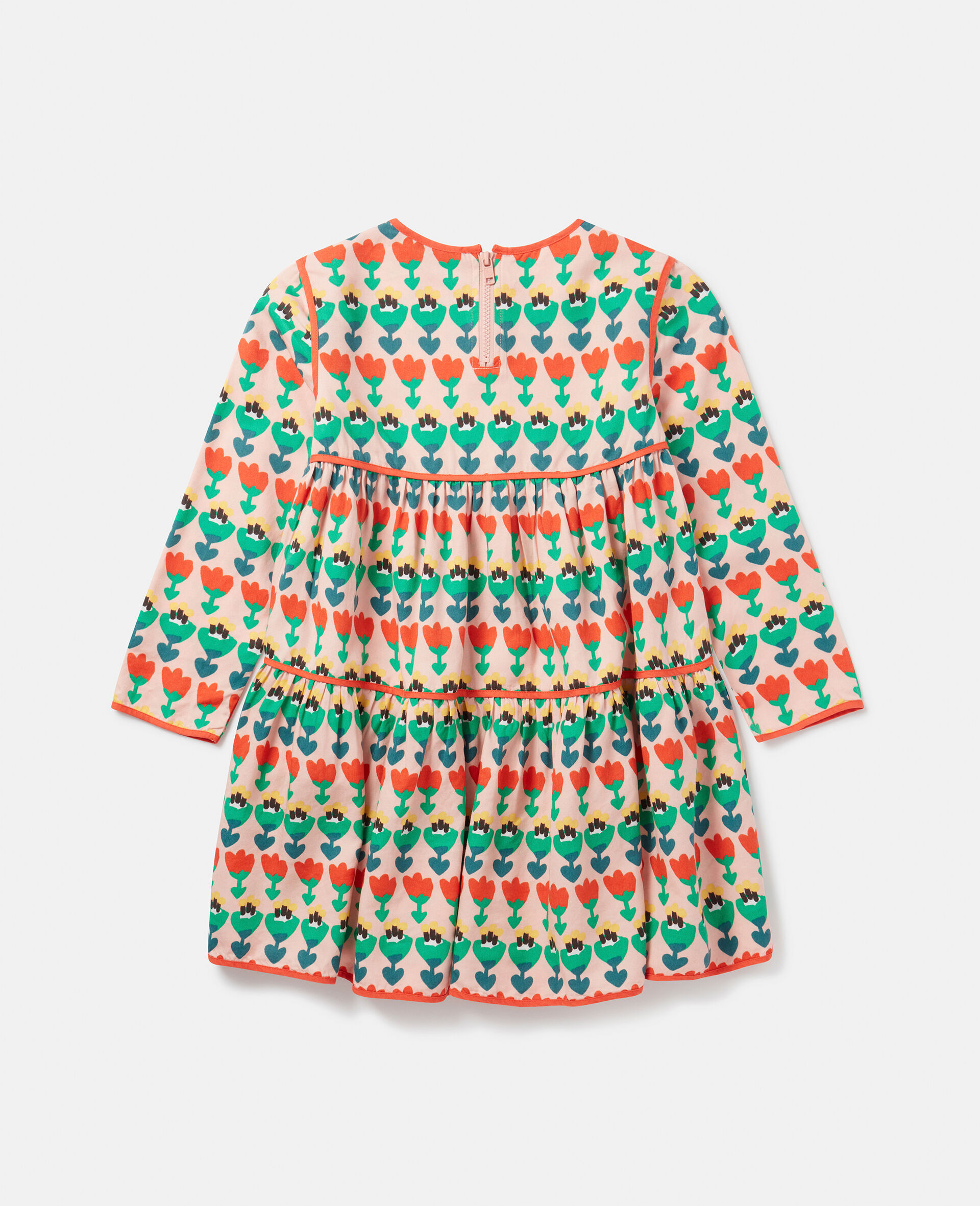 Tulip Print Layered Jersey Dress-Multicolour-large Tulip Print Layered Jersey Dress-Multicolour-large image number 2