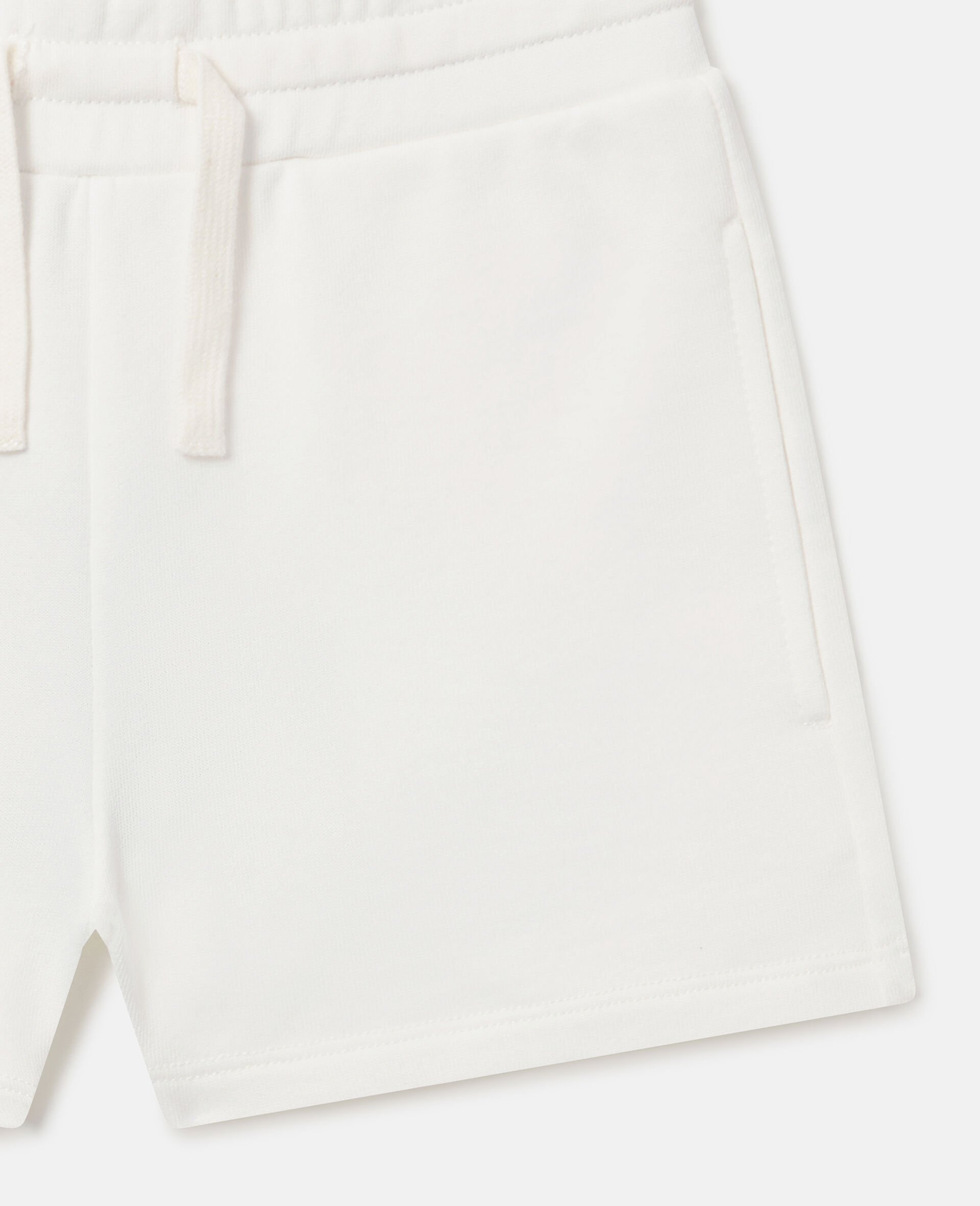 Embroidered Jersey Shorts-Cream-large image number 3