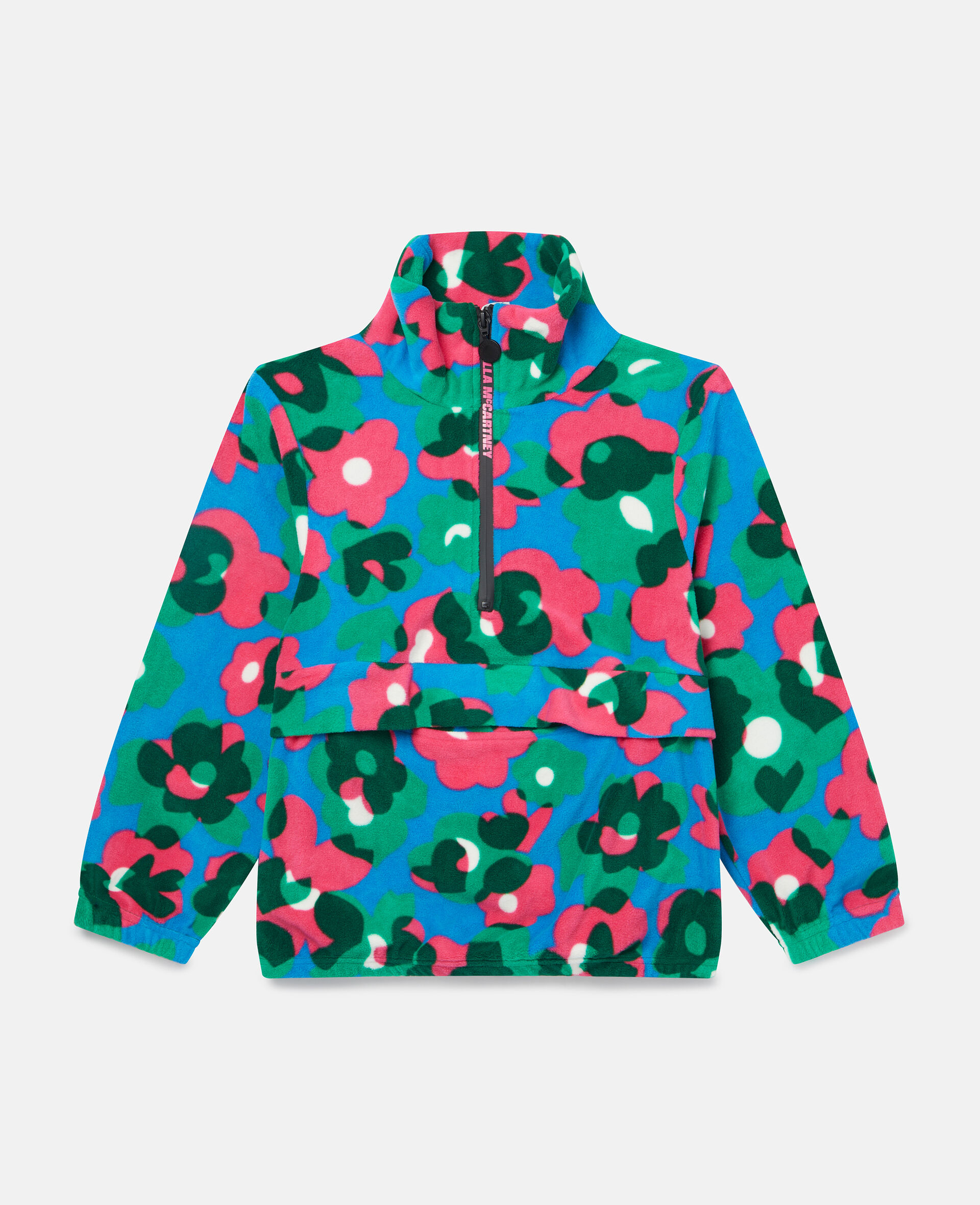 Floral Print Fleece Jacket-Multicoloured-large image number 0