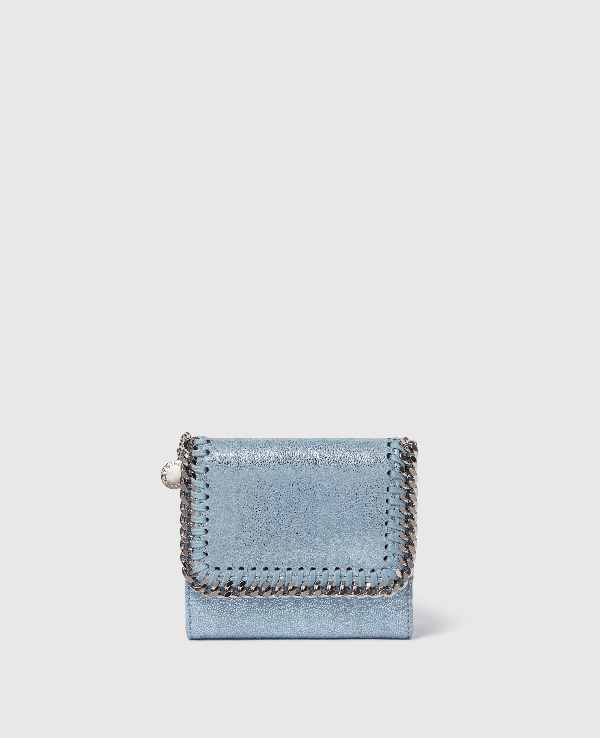 Portafoglio con patta piccolo Falabella-Silver-large image number 0