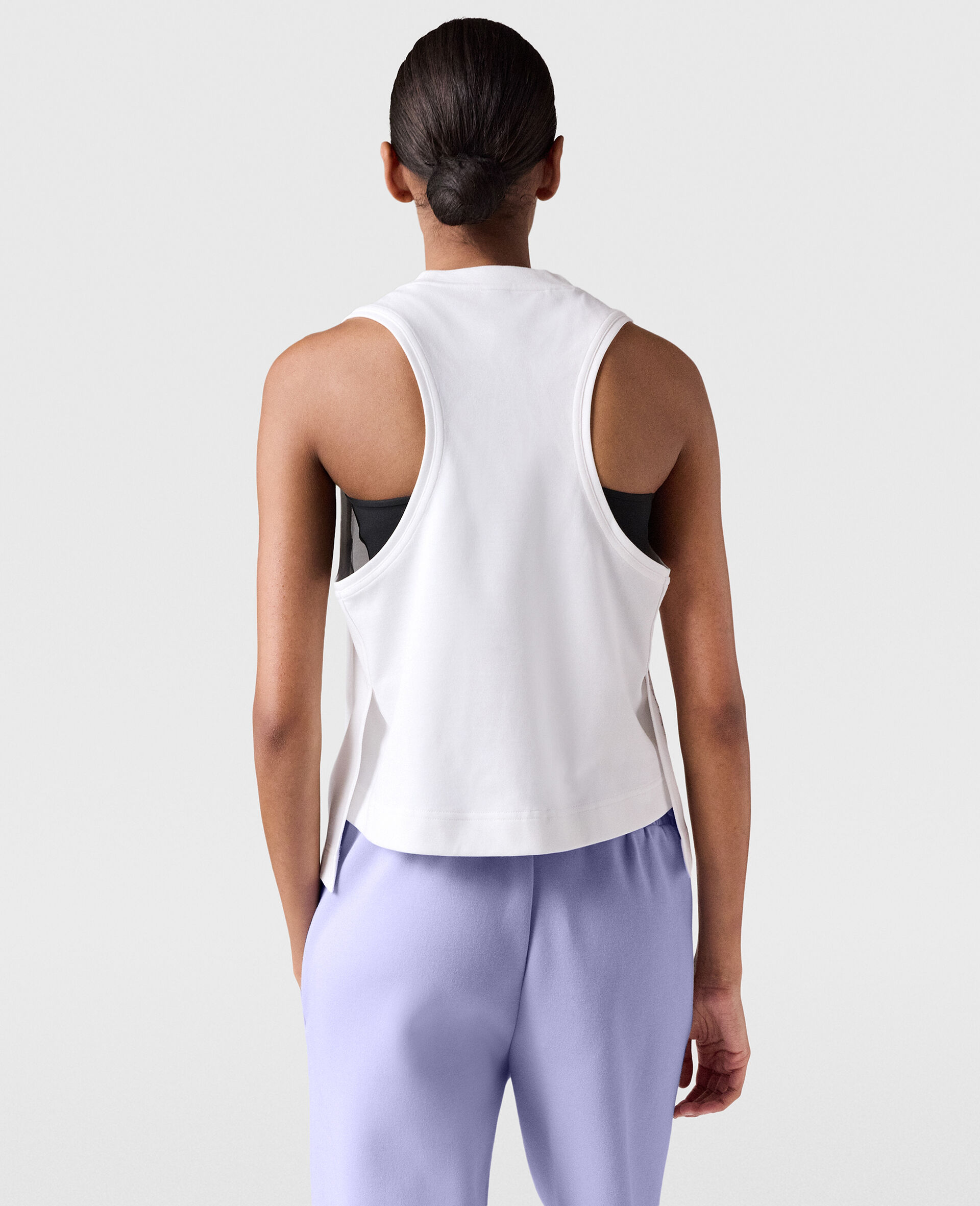 Logo Tank Top-White-large image number 3