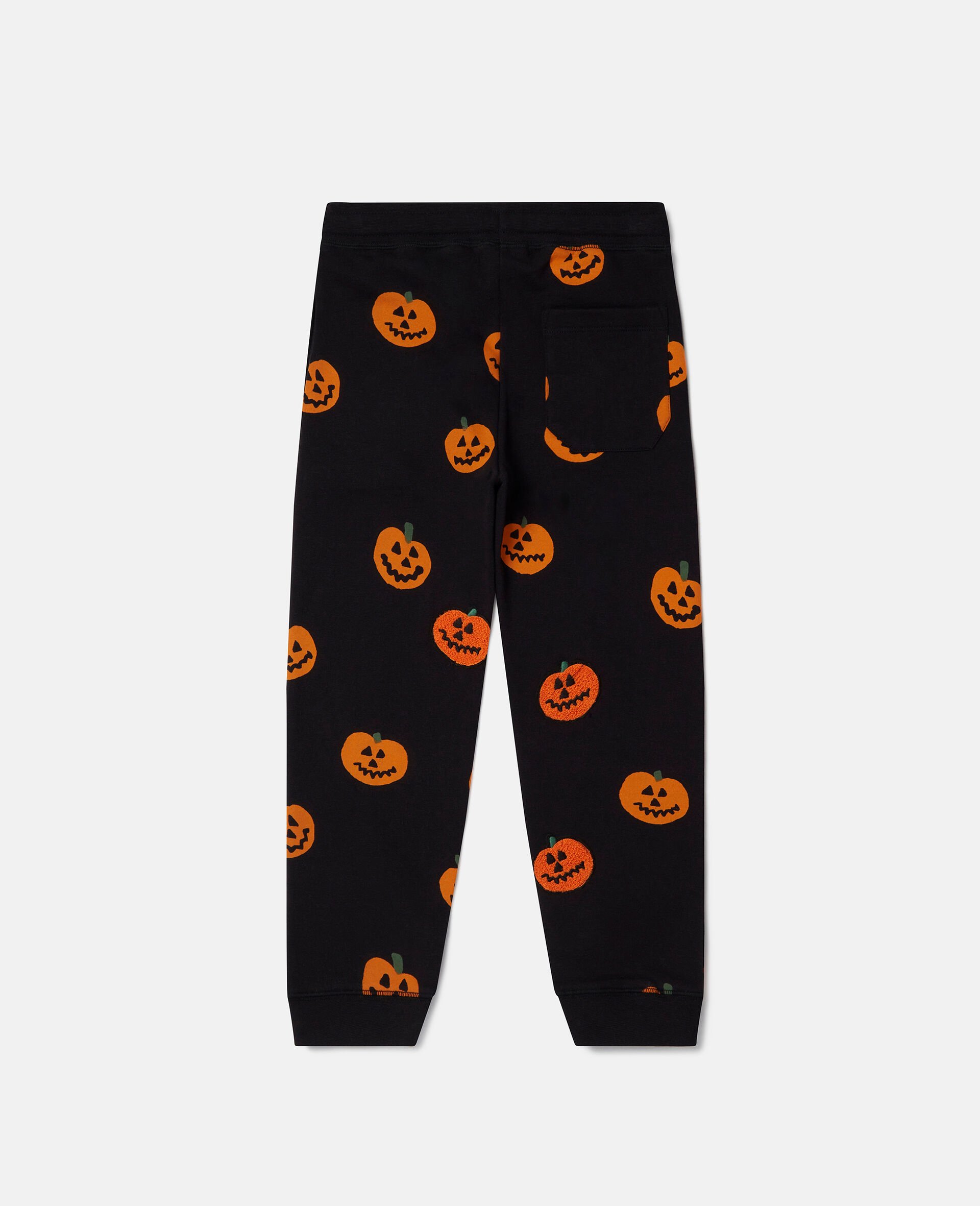 Pumpkin Fleece Joggers-Black-large image number 2