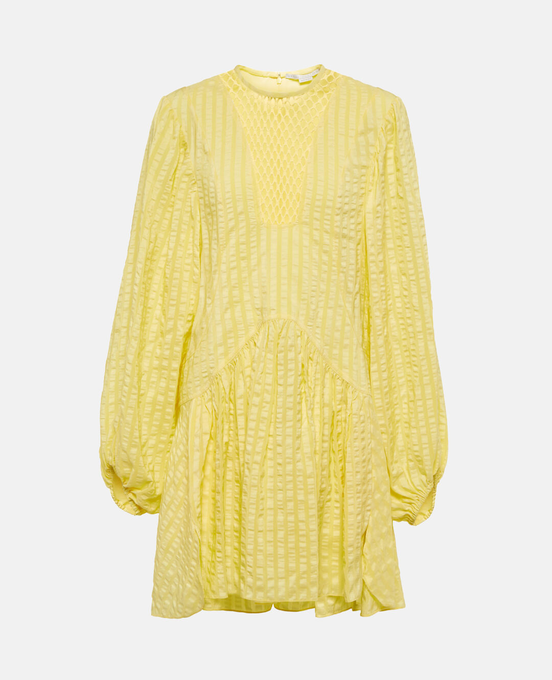 Women バナナイエロー シアサッカー シルク ミニ ドレス Stella Mccartney Jp