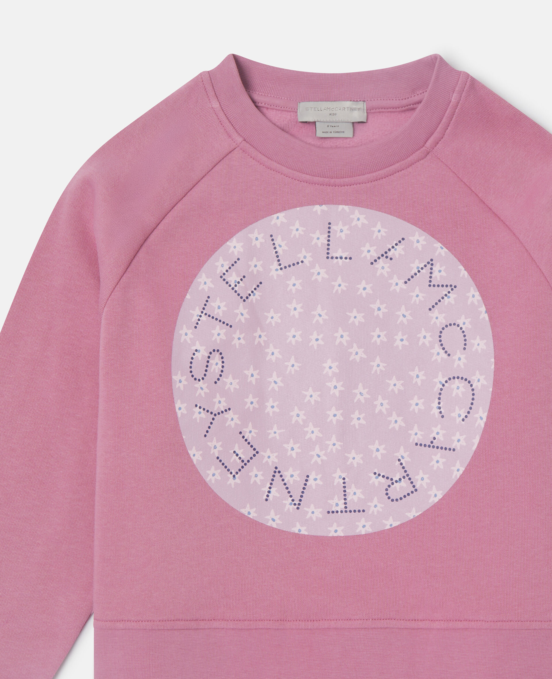 Logo Graphic Crewneck Sweatshirt-Pink-medium