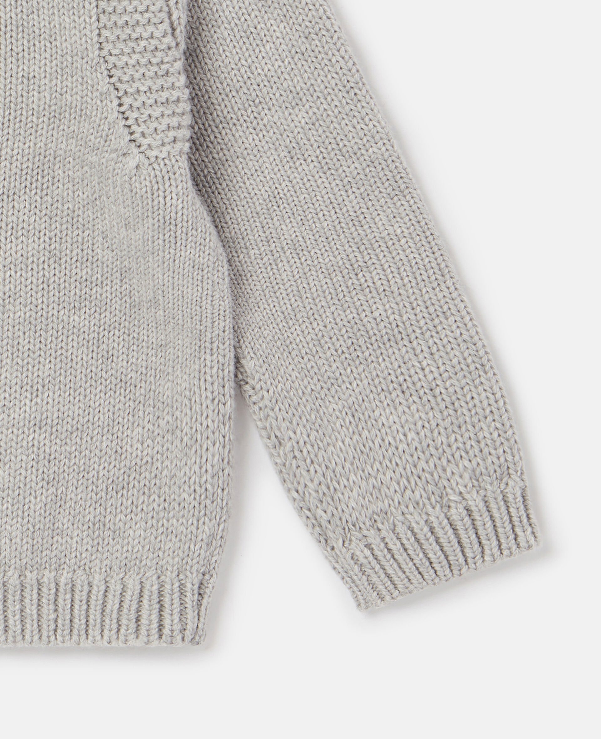 Bear Motif Jumper-灰色-large image number 3