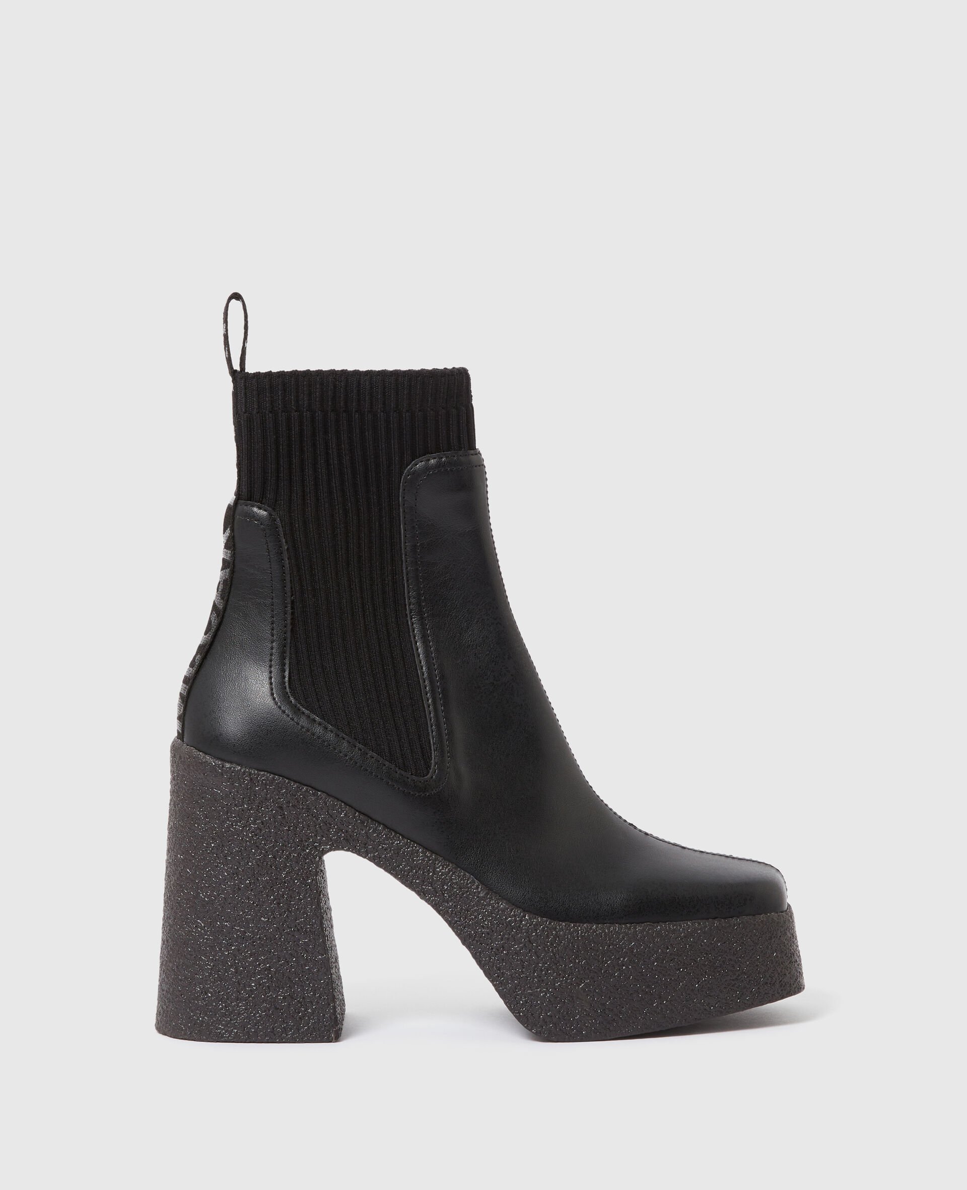Skyla Heeled Sock Boots-Black-medium
