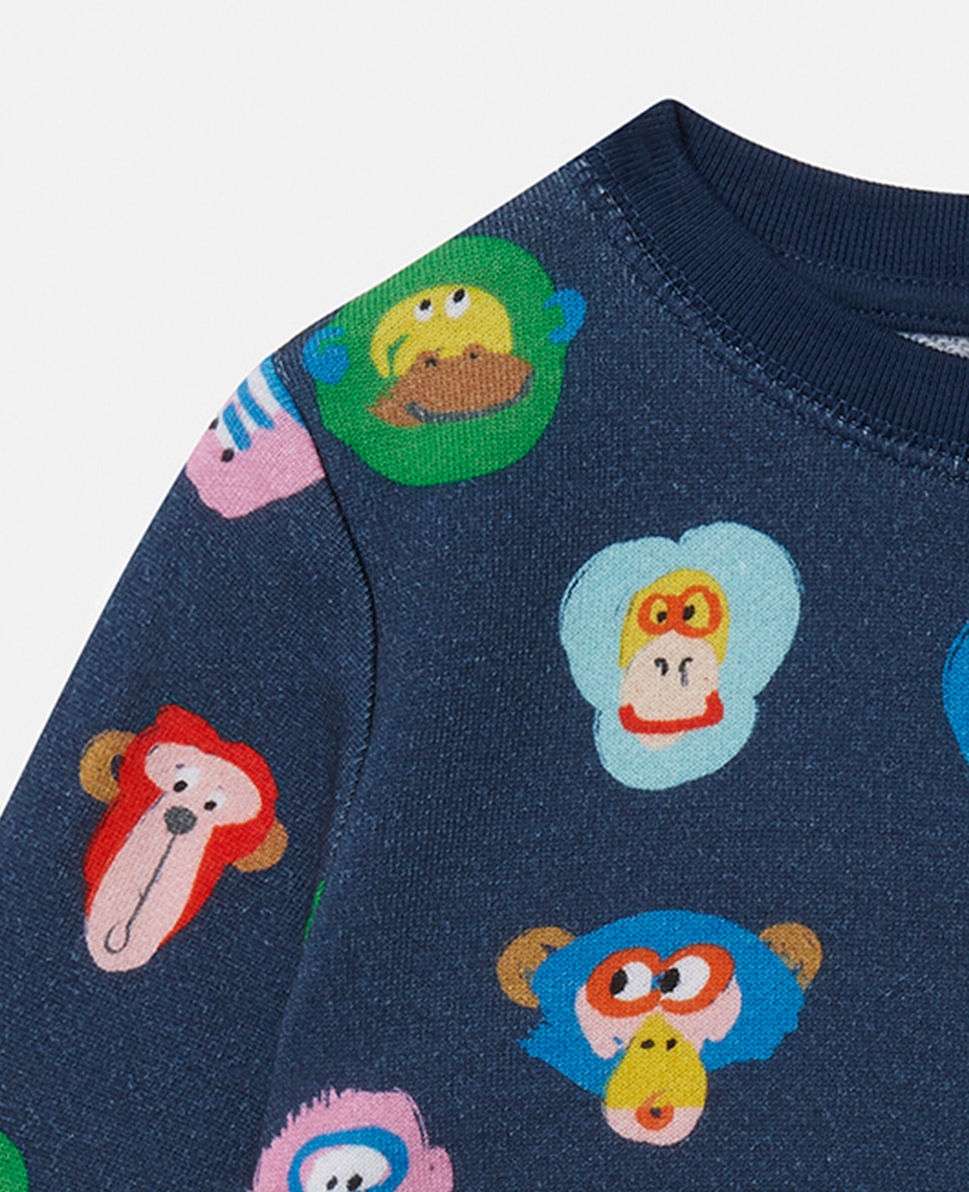 Baby Monkey Print Sweatshirt-Multicolour-large image number 1