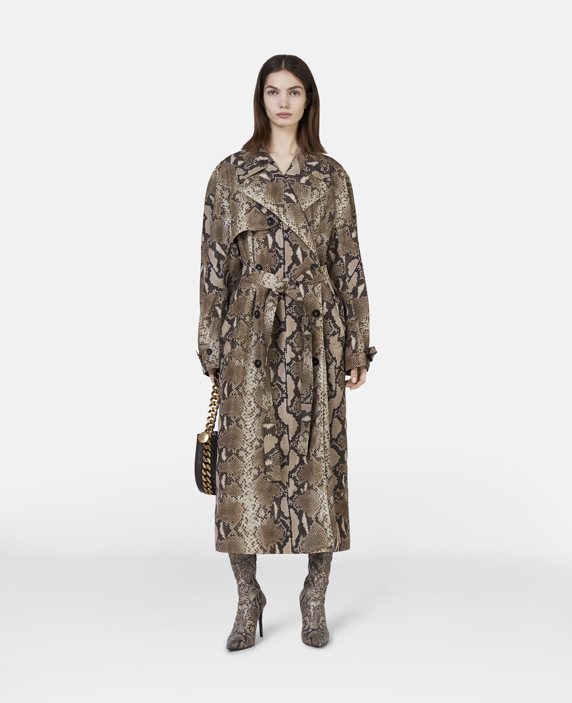 Snakeskin raincoat top