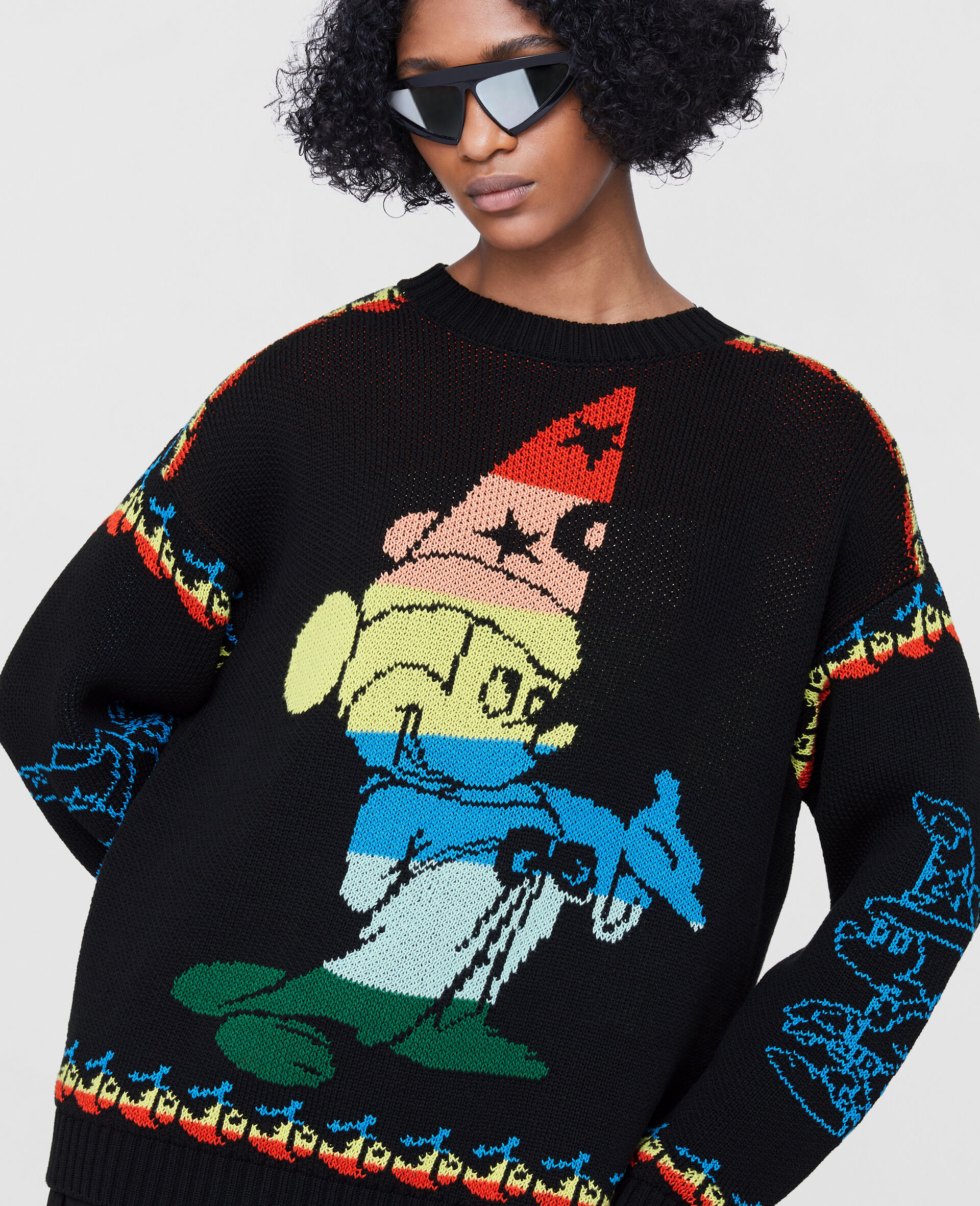 Fantasia Rainbow Mickey Knit Jumper-Black-large image number 5