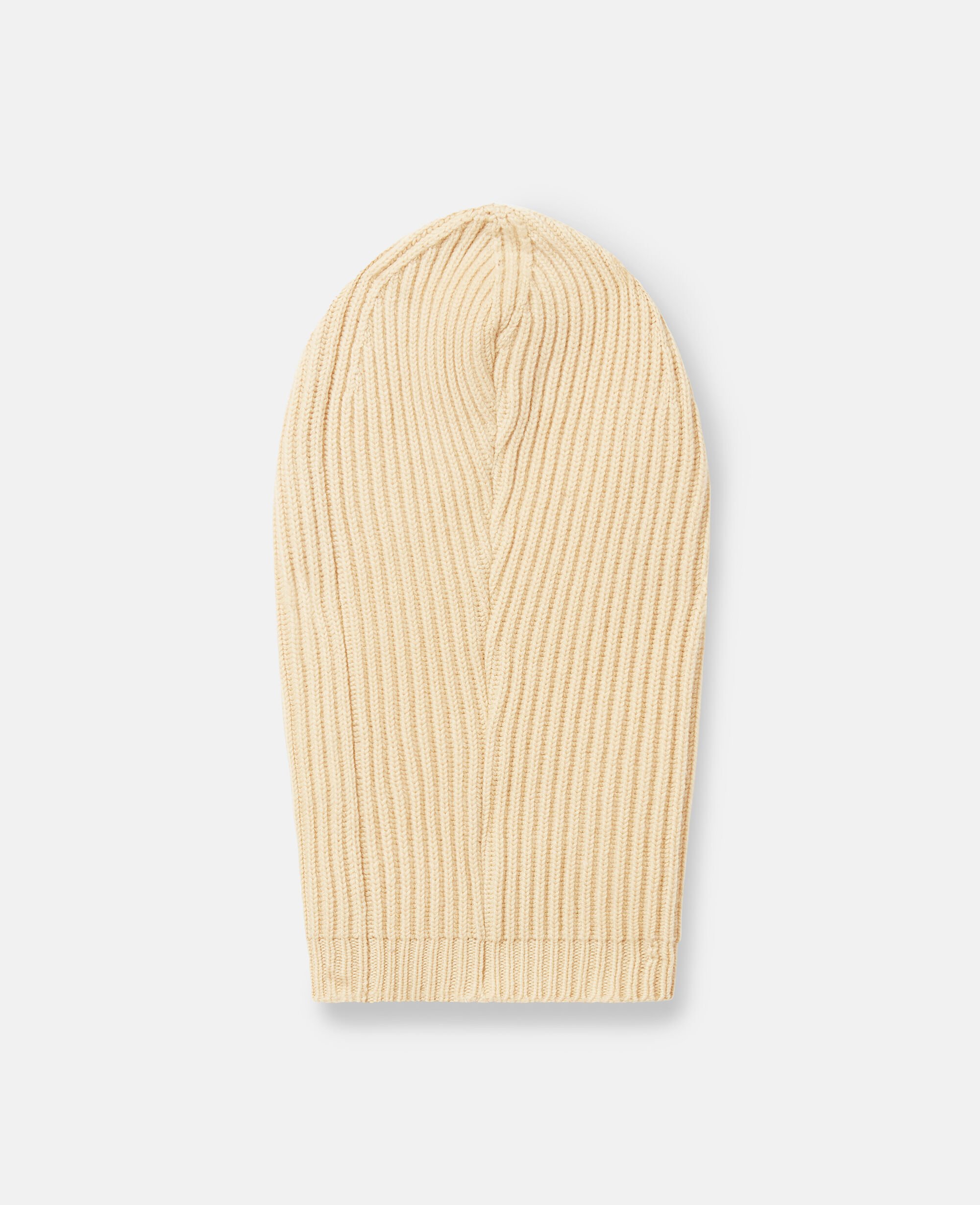Women Lemon yellow Ribbed Balaclava | Stella McCartney US