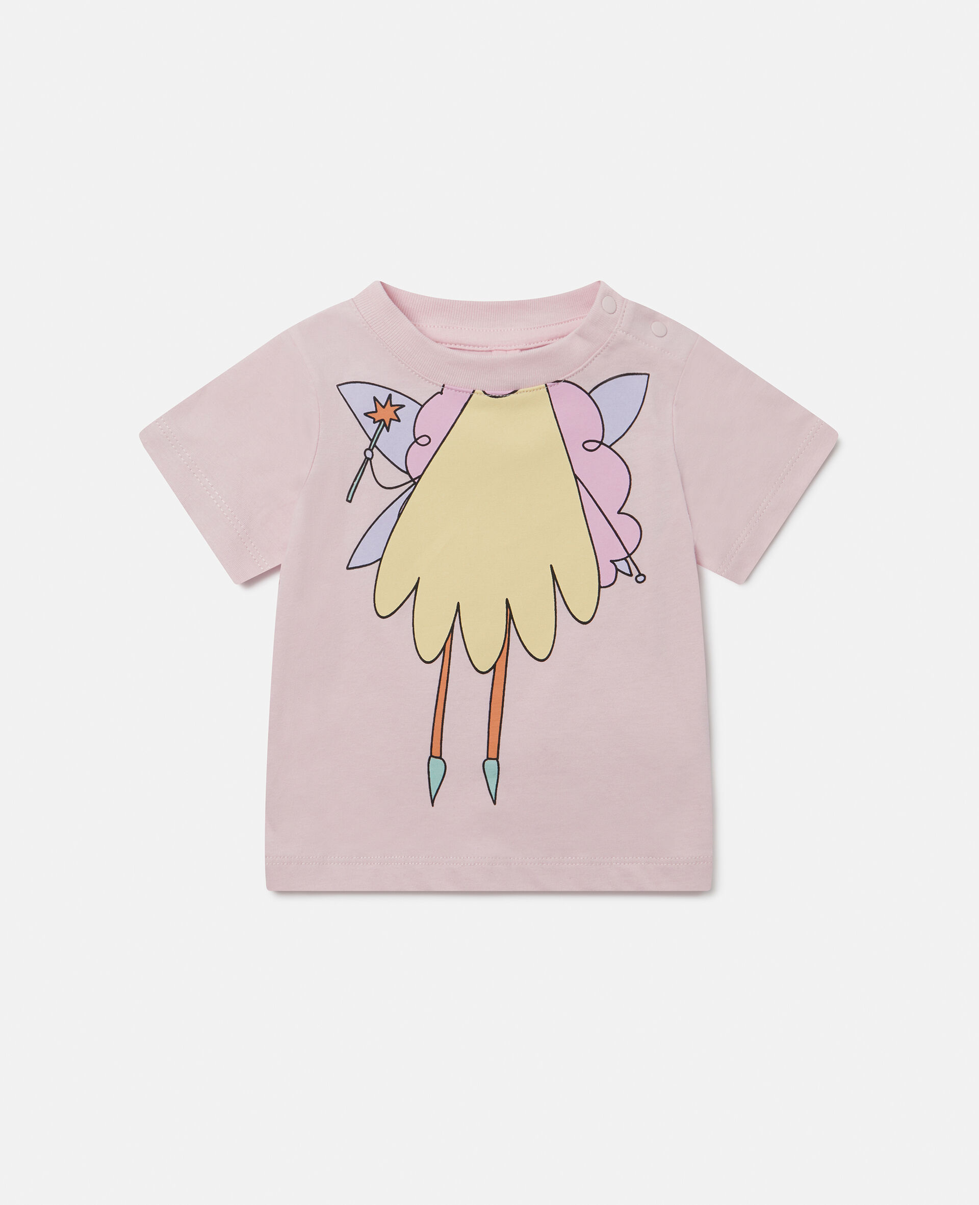Fairy Graphic Crewneck T-Shirt-Pink-large image number 0