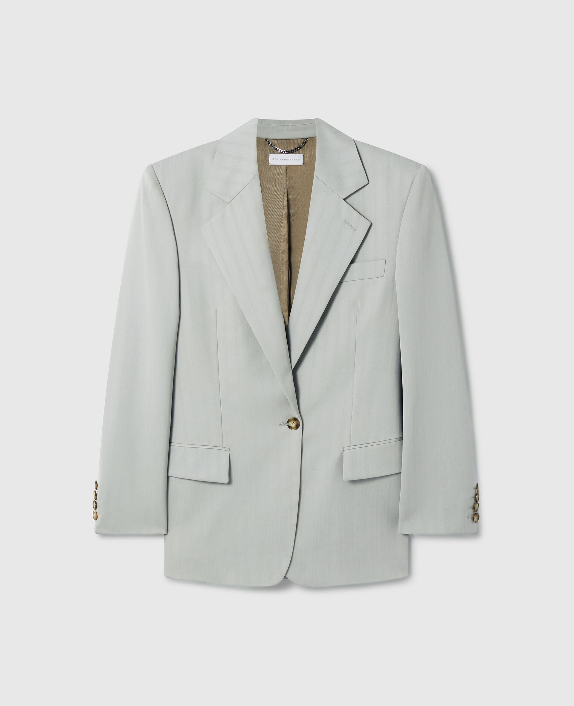 Einreihiger Boyfriend-Blazer-Gr&uuml;n-large image number 0