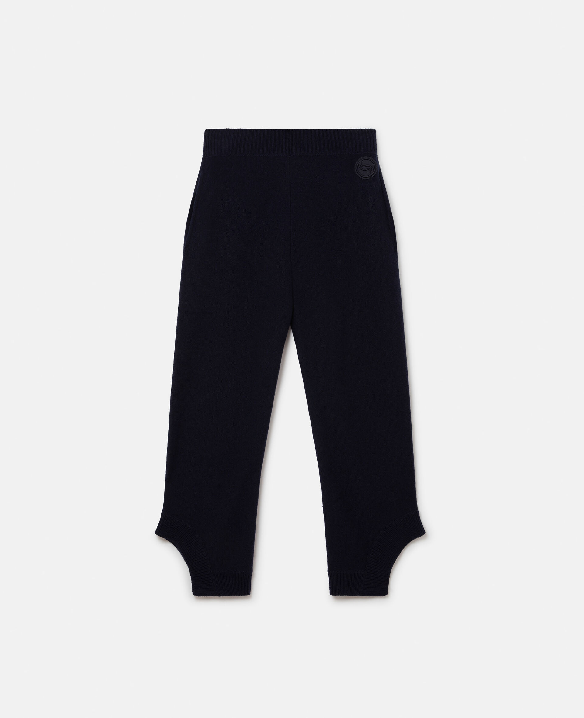 S-Wave Regenerated Cashmere Knitted Trousers-Blue-large image number 0