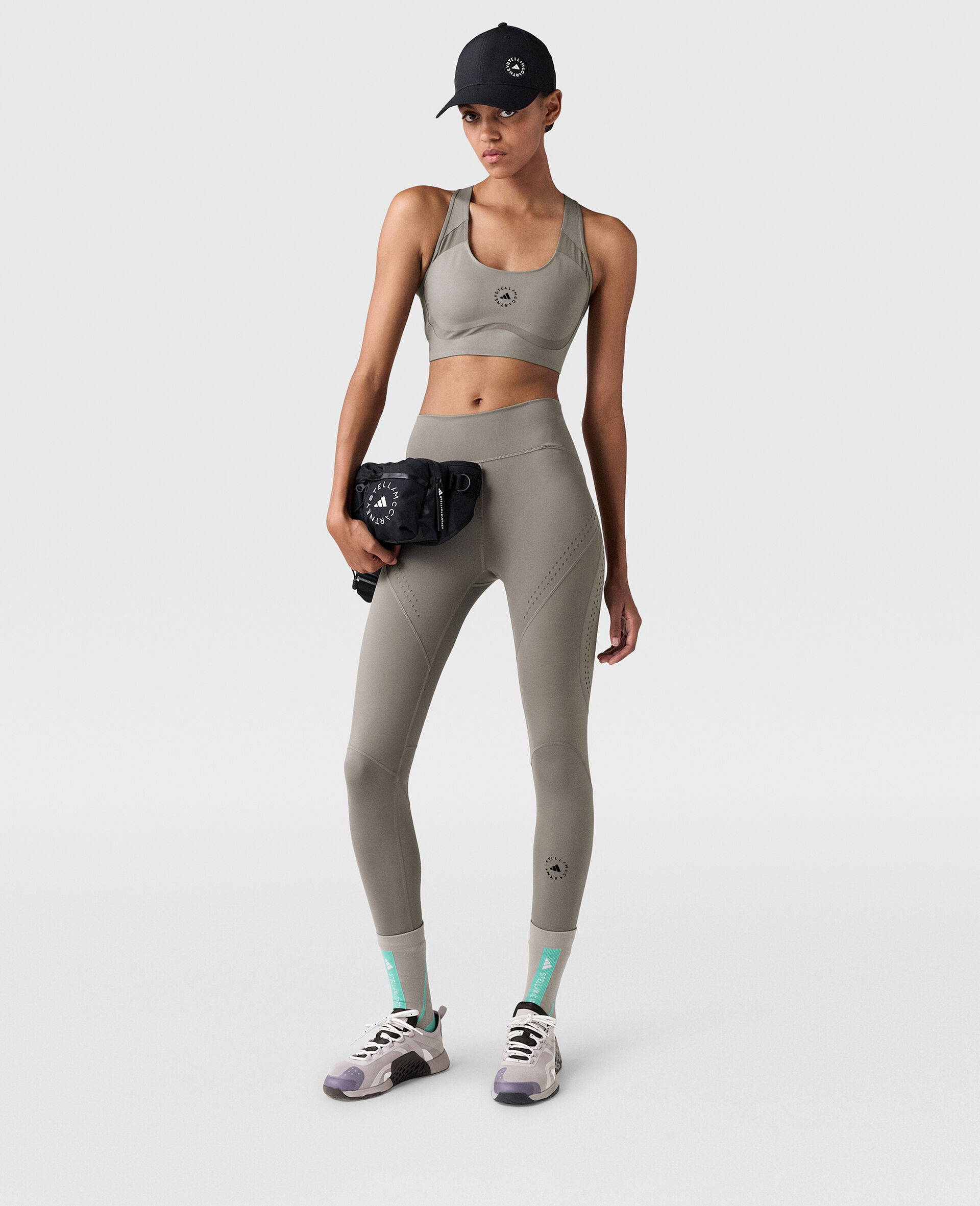 TruePurpose 7/8  Training Leggings-Grey-model