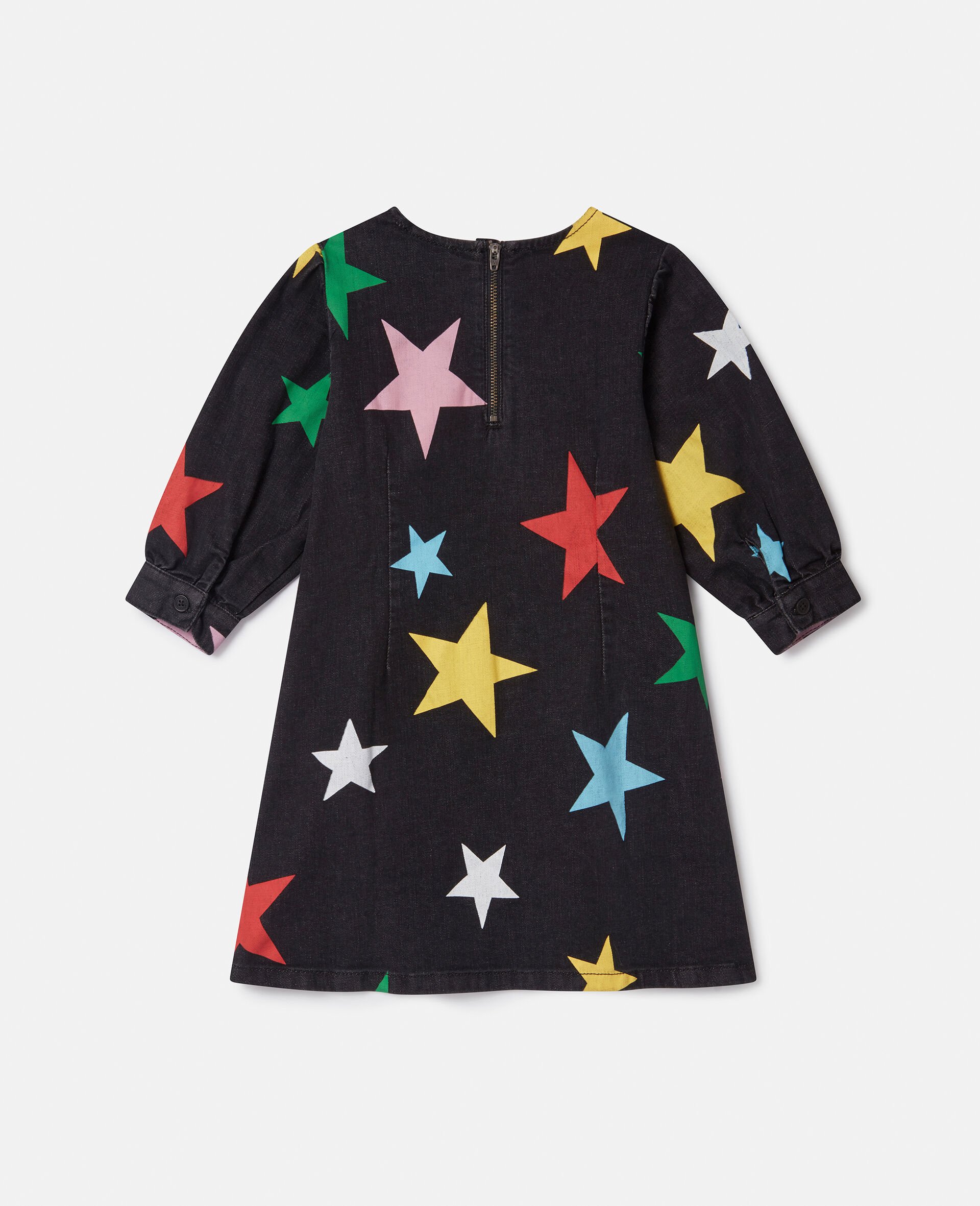 星星图案牛仔连衣裙-Multicolored-large 星星图案牛仔连衣裙-Multicolored-large image number 2