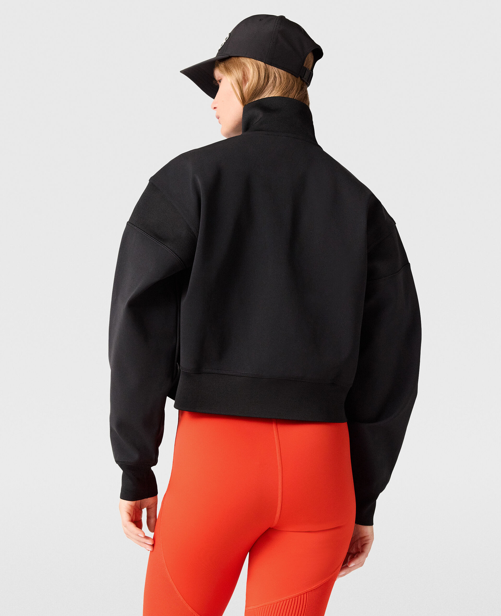 Logo Knitted Track Jacket-Black-large image number 3