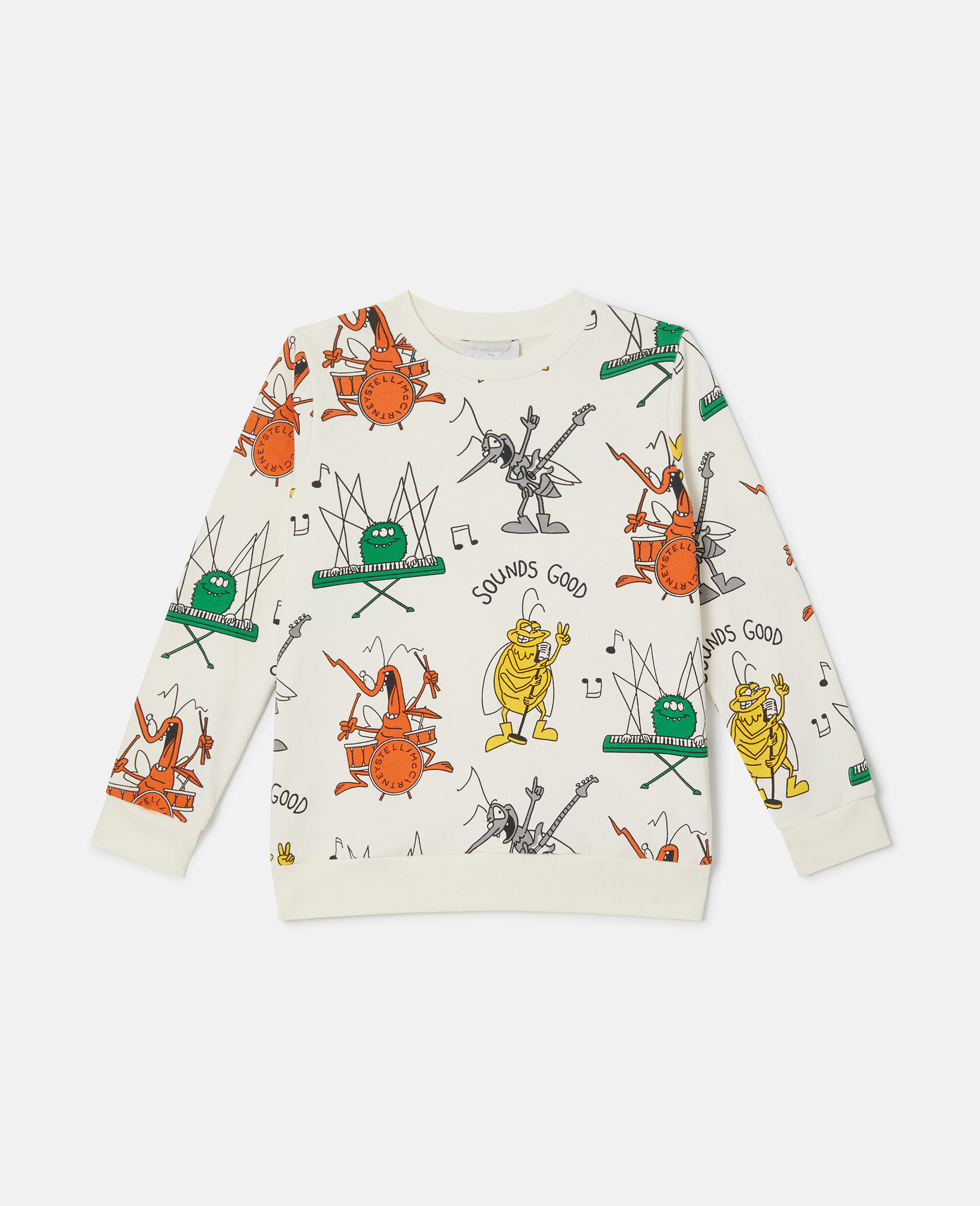 Bug Band Print Sweatshirt-Multicolour-medium