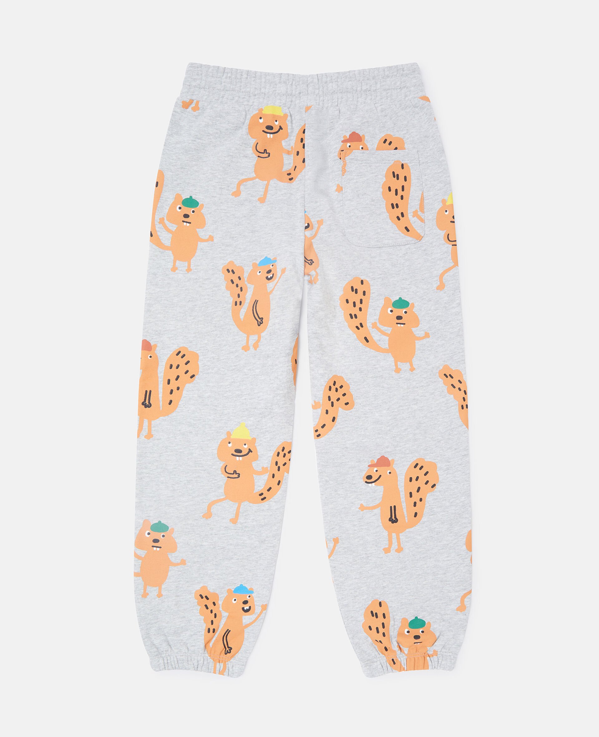 Squirrel Graphic Drawstring Joggers-Grey-large Squirrel Graphic Drawstring Joggers-Grey-large image number 2