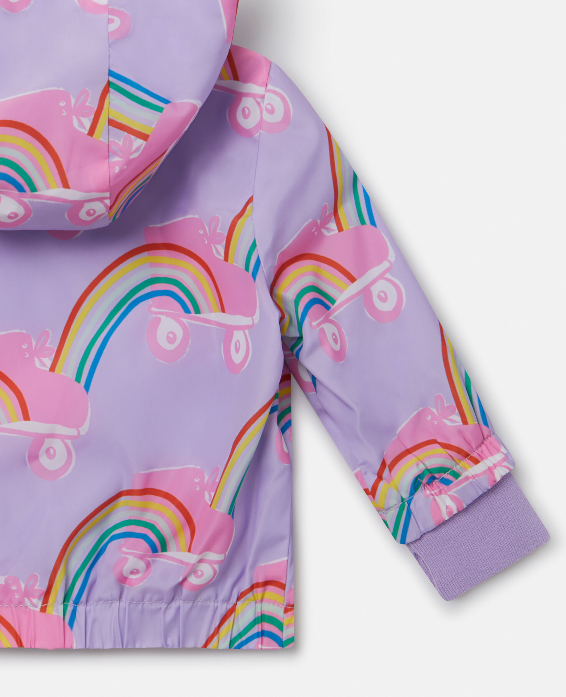 Regenmantel mit Rollerskate-Regenbogen-Print-Purple-large Regenmantel mit Rollerskate-Regenbogen-Print-Purple-large image number 3