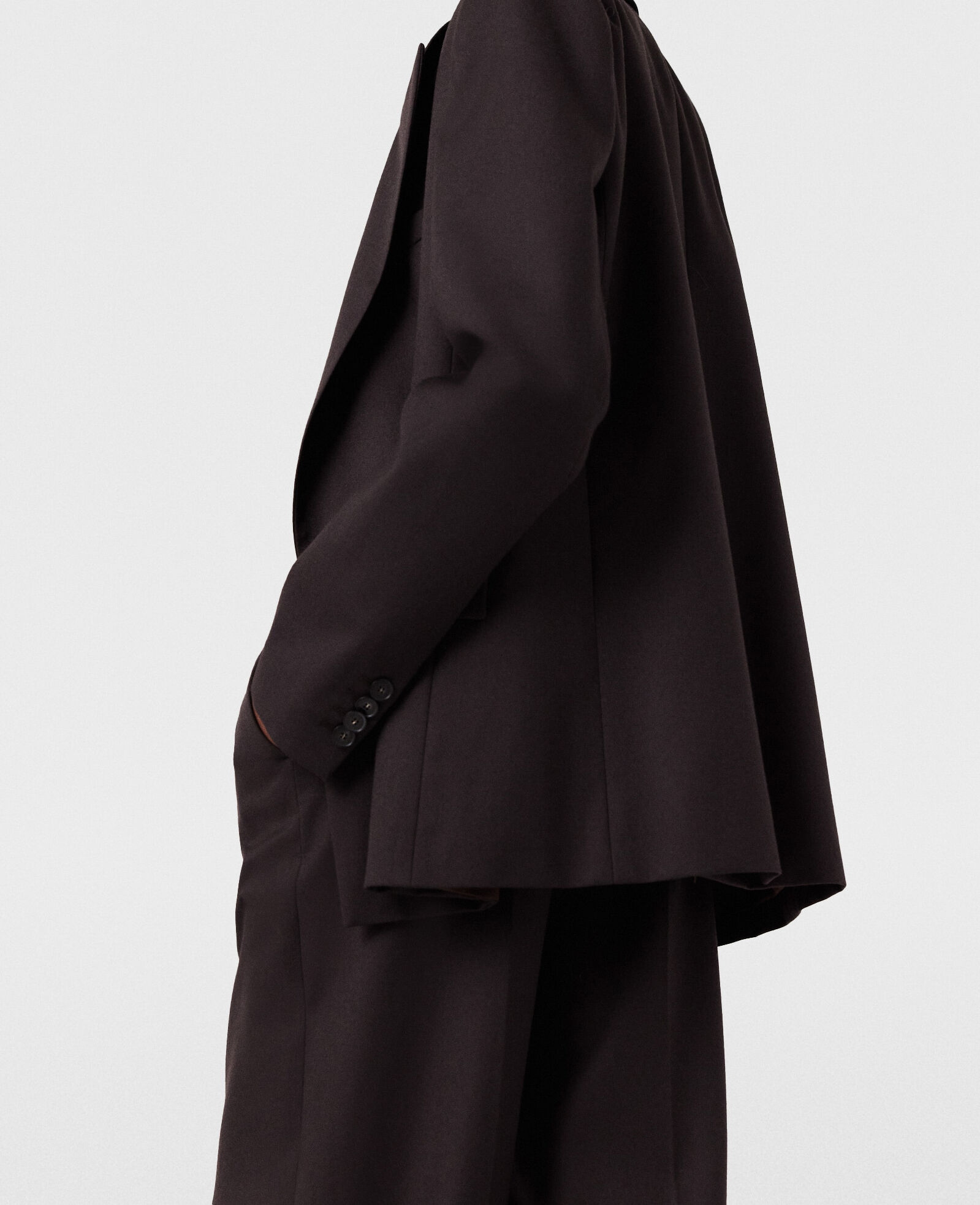 【関税&送料込】Stella Mccartney Brown Wool Blazer Oversized wool blazer in brown - Stella Mc Cartney | Mytheresa