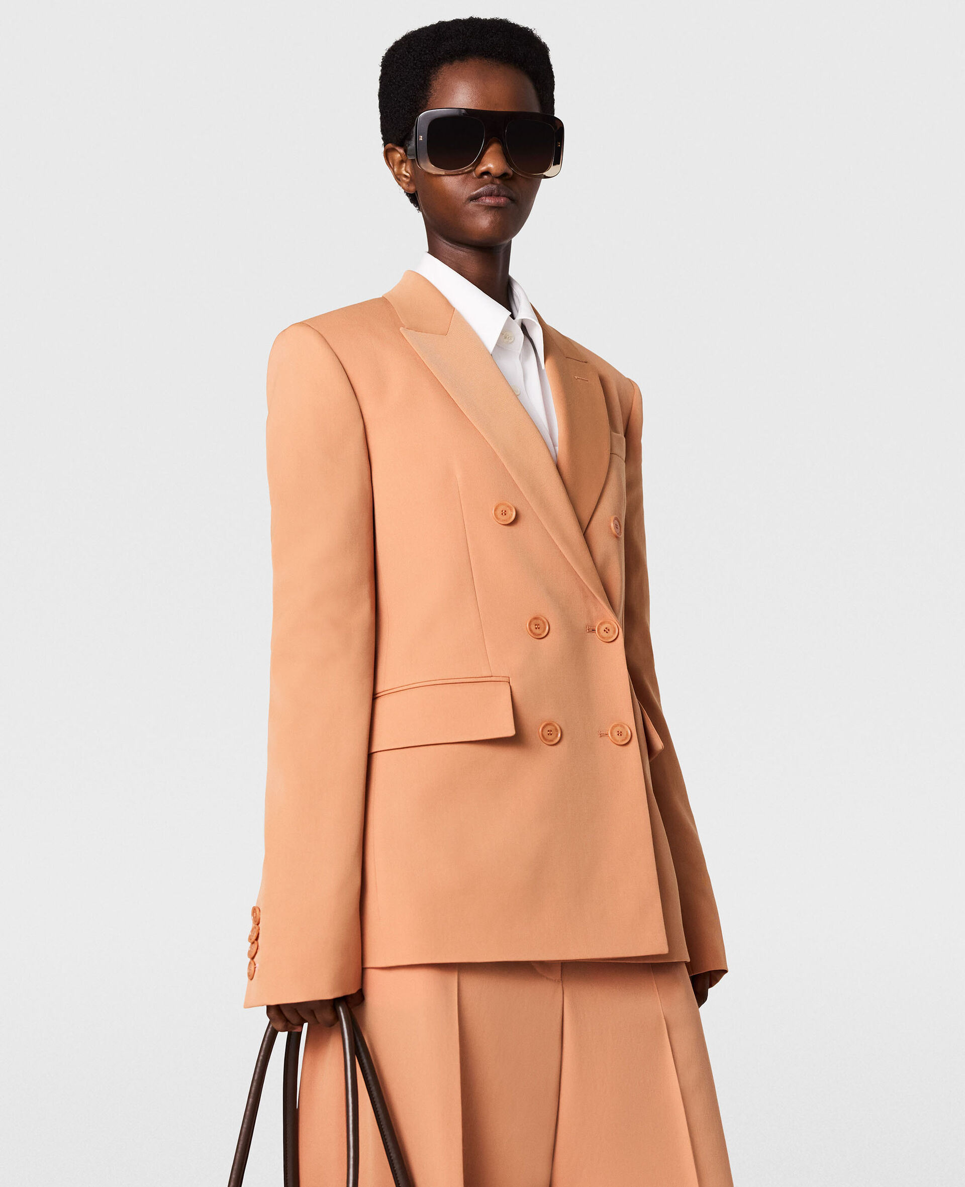 Double-Breasted Blazer -Orange-large image number 4