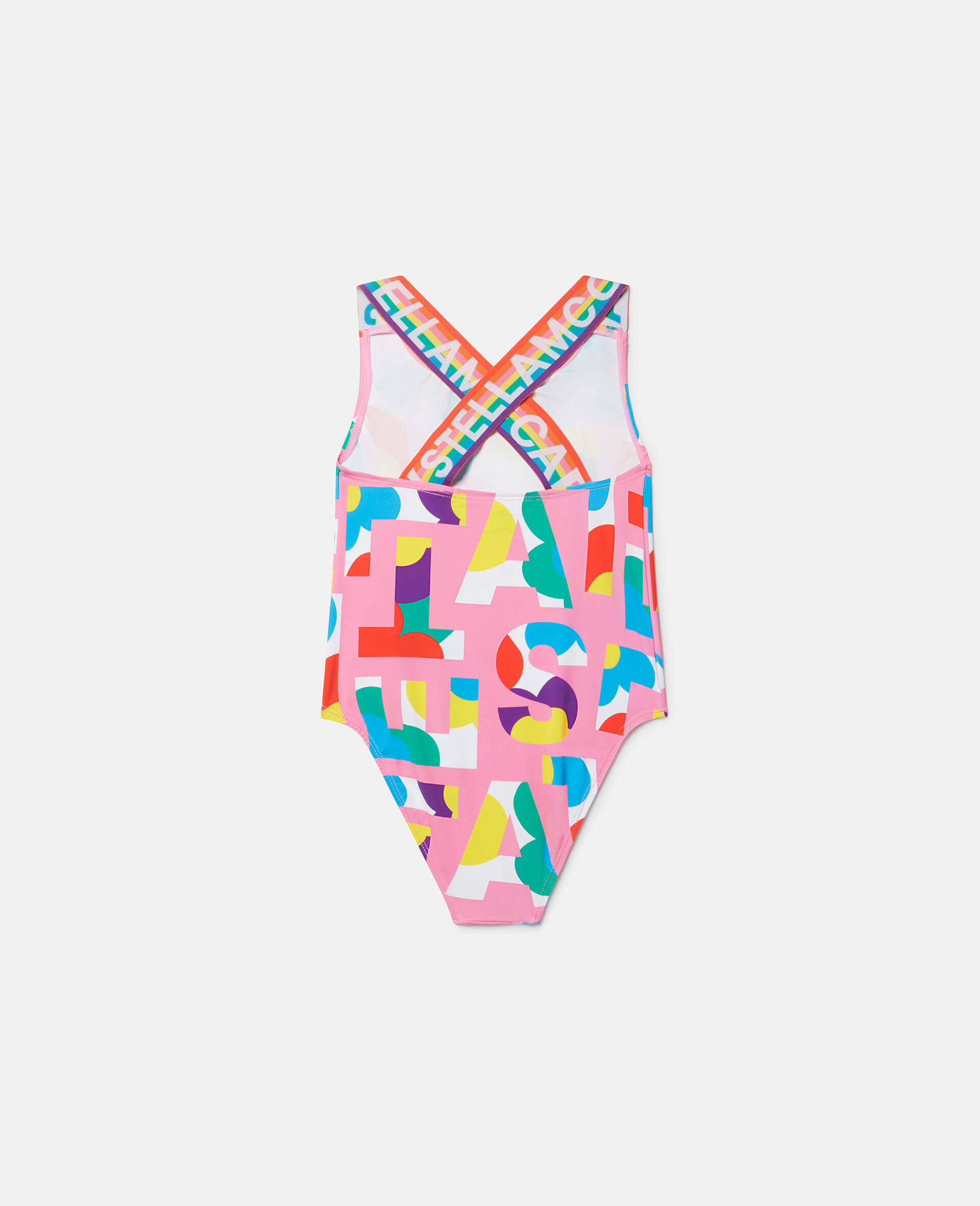 Stella Logo Pop Swimsuit-Pink-large image number 2