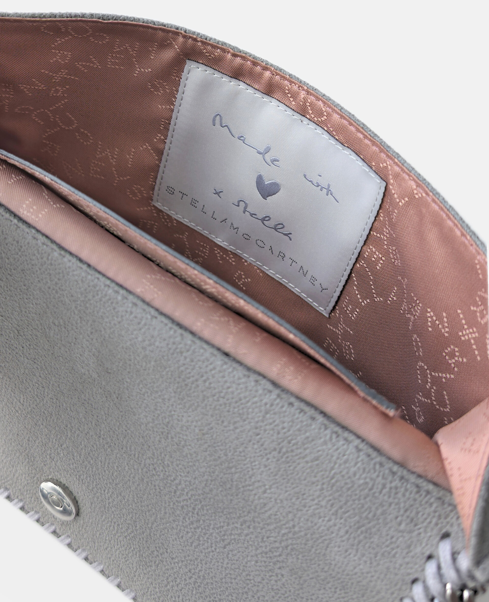 Falabella Lips Wallet Crossbody Bag-Grey-large image number 3