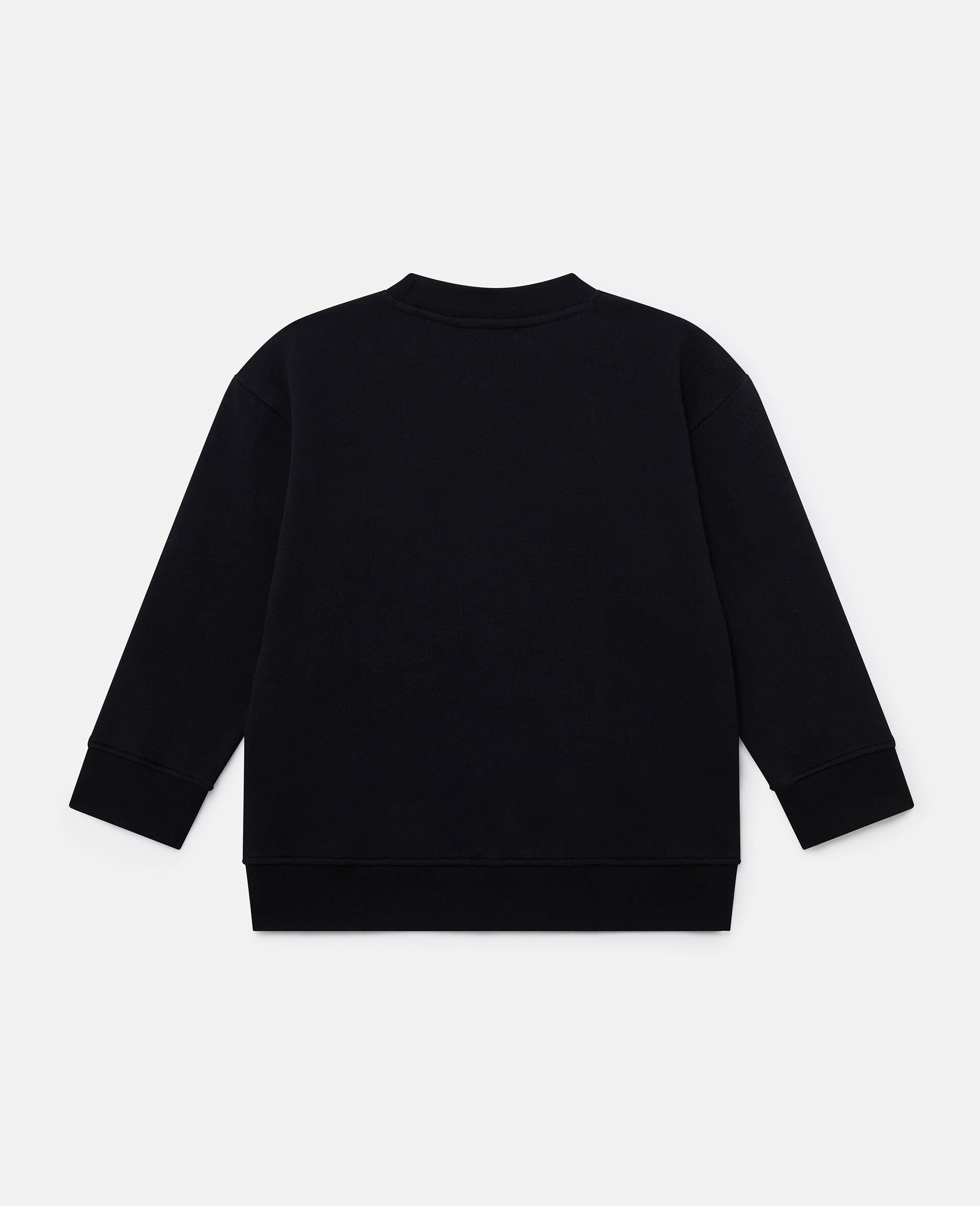 Logo Graphic Long-Sleeve Sweatshirt-Black-large image number 2