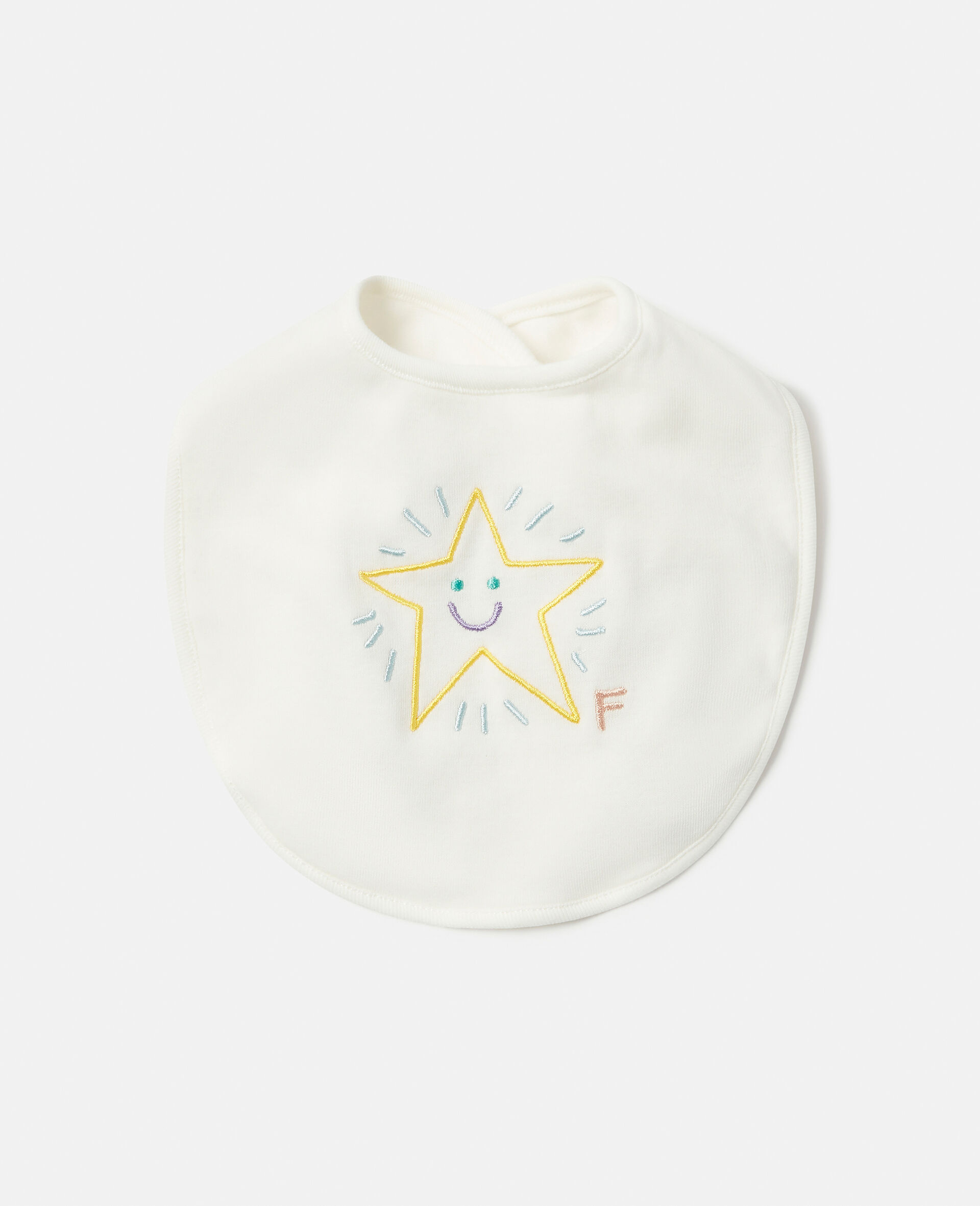 7 Pack of Weather Embroidery Bibs-White-large image number 1