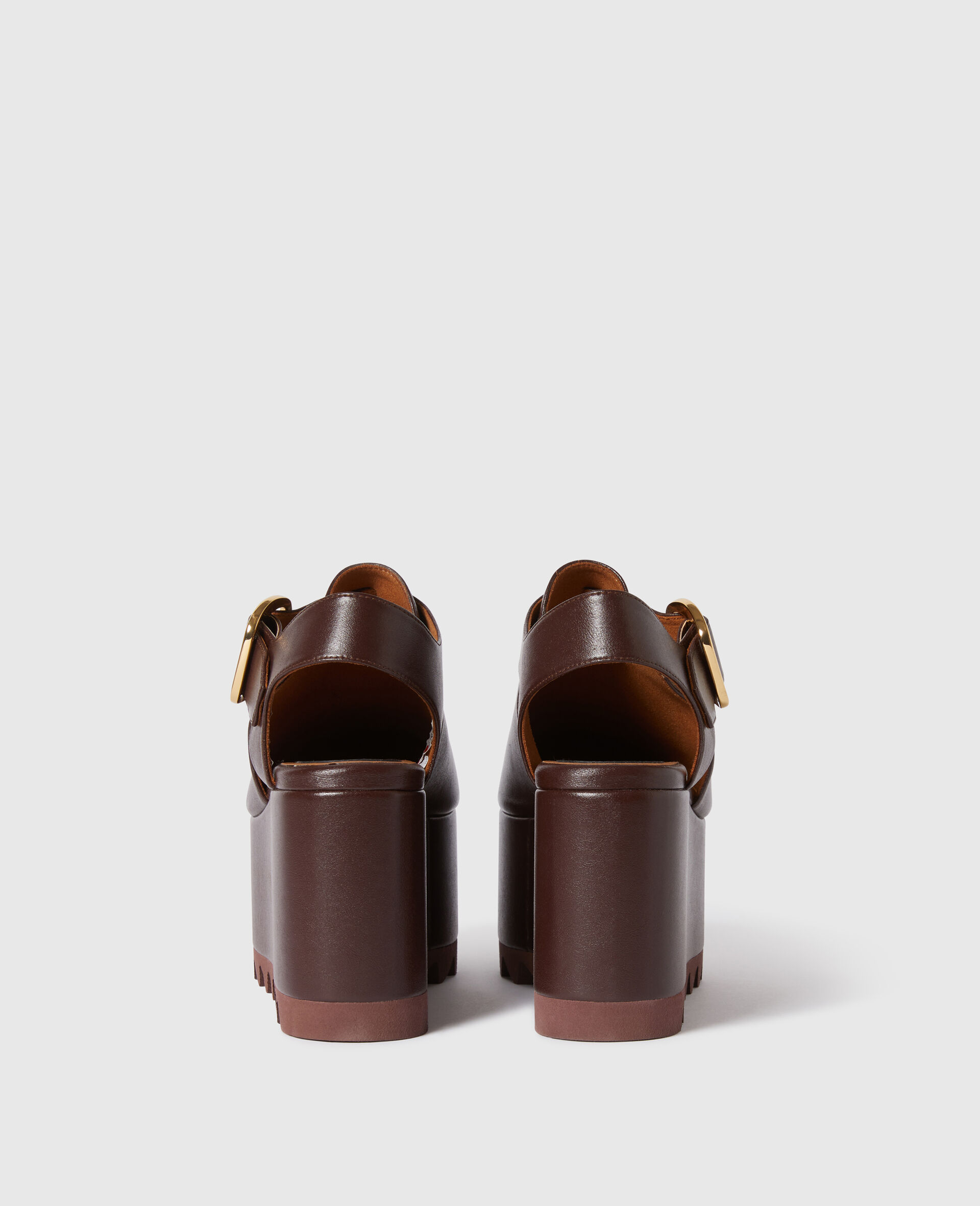 Sandales vernies a plateforme et bout ferme style Salome Elyse-Noir-large image number 2