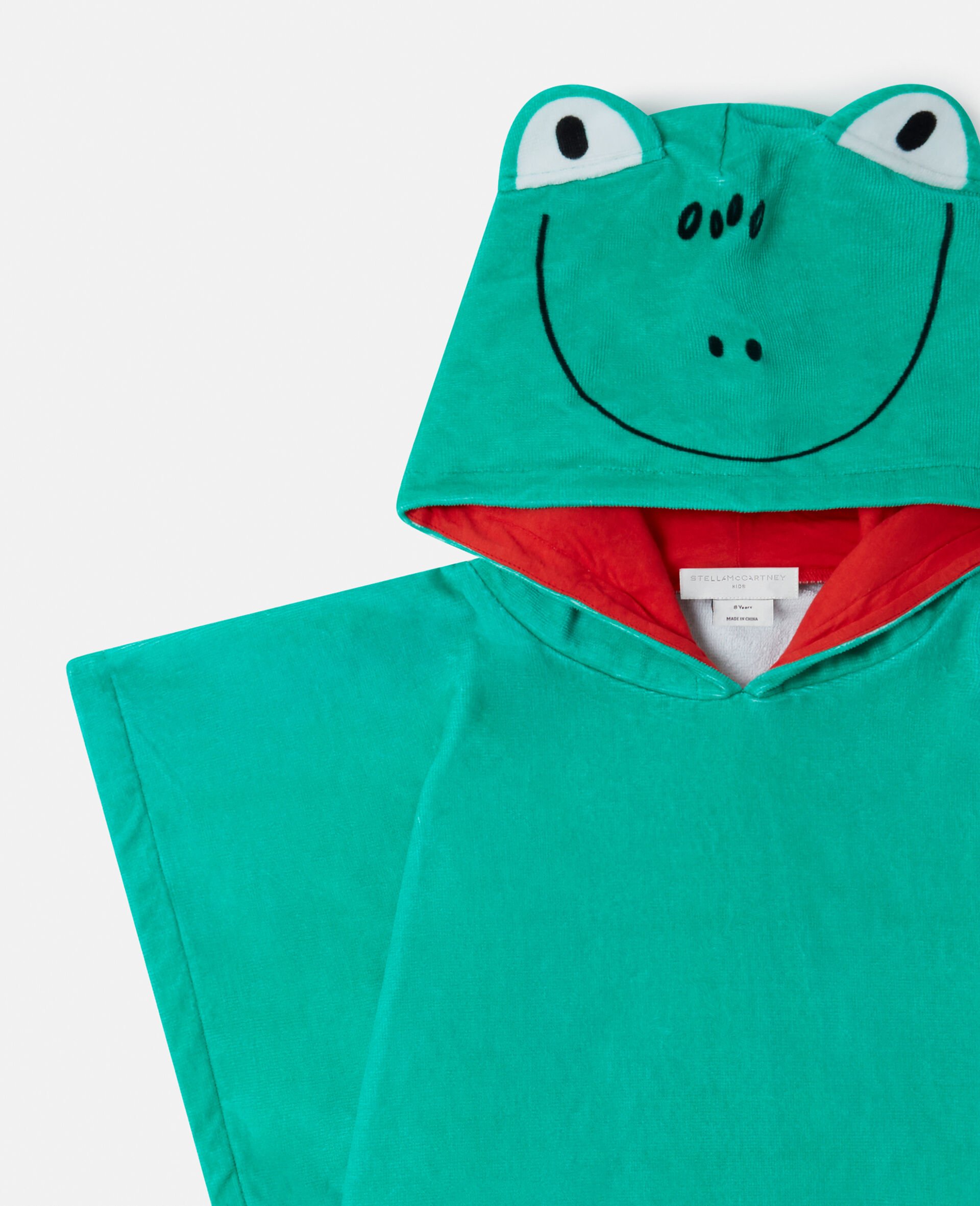 青蛙图案毛巾布连衣裙-绿色-large 青蛙图案毛巾布连衣裙-绿色-large image number 1