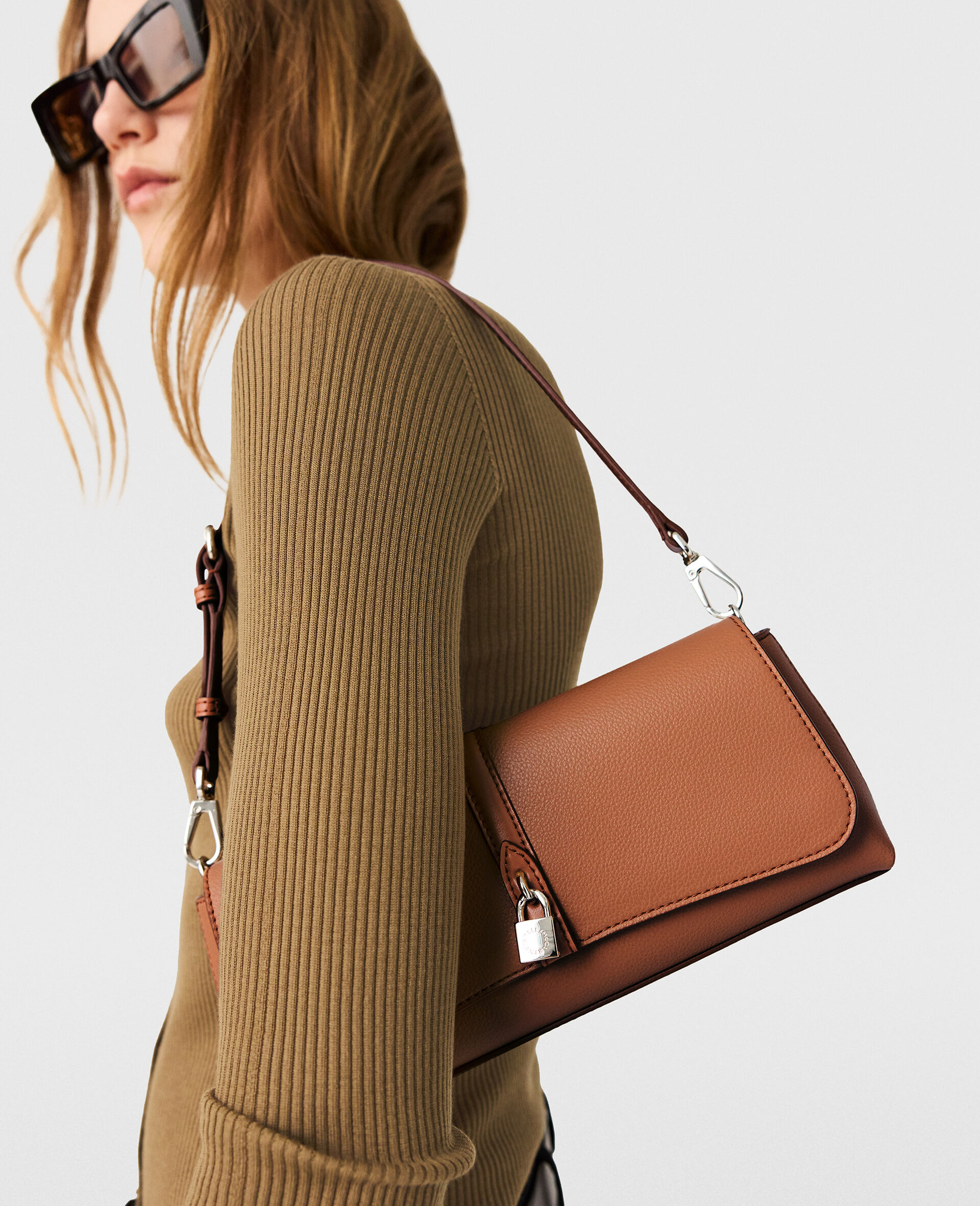 Sac porte epaule Pochette Ryder-Marron-medium