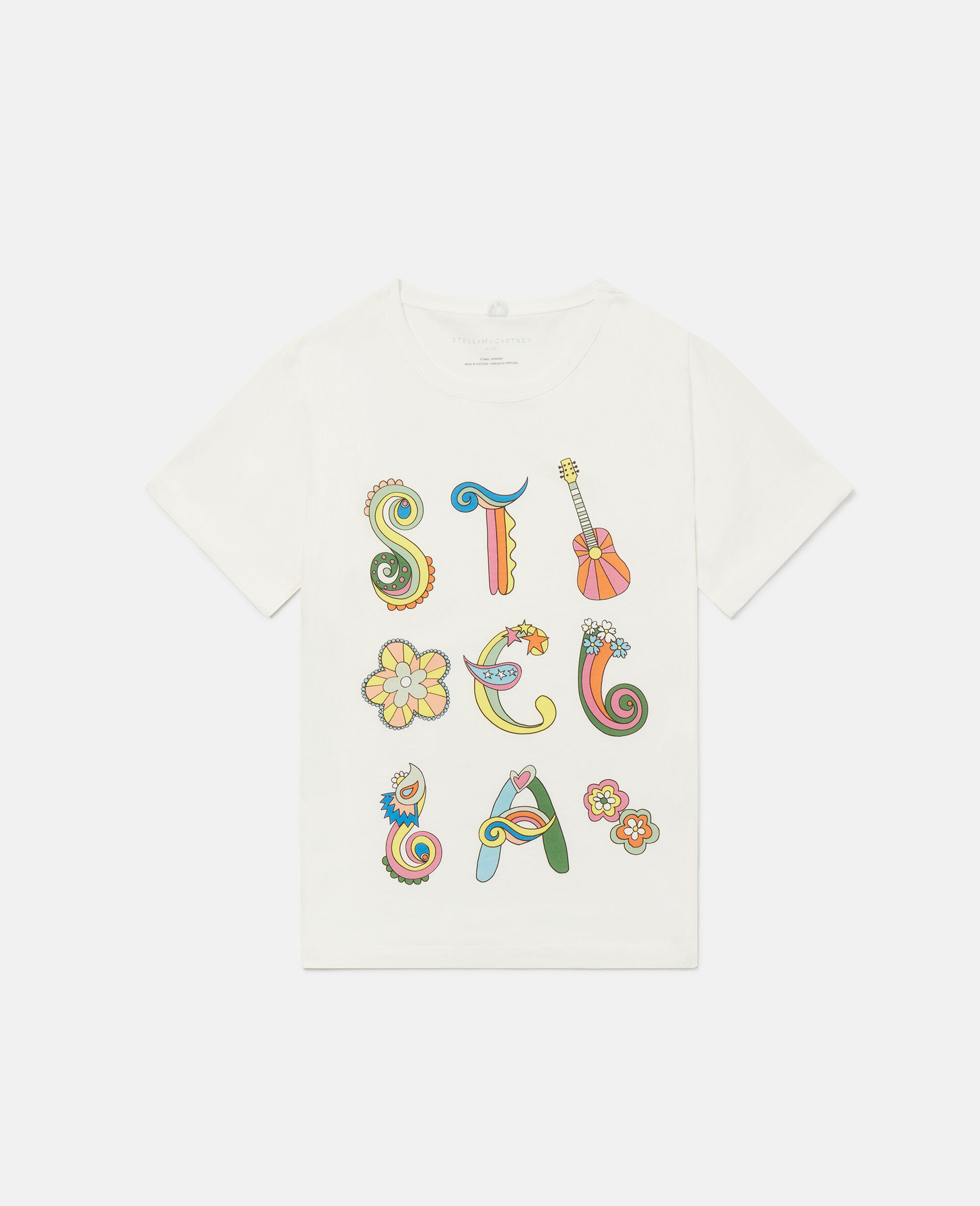 T-Shirt mit Stella Love to Dream Schriftzug-Weiß-large image number 0