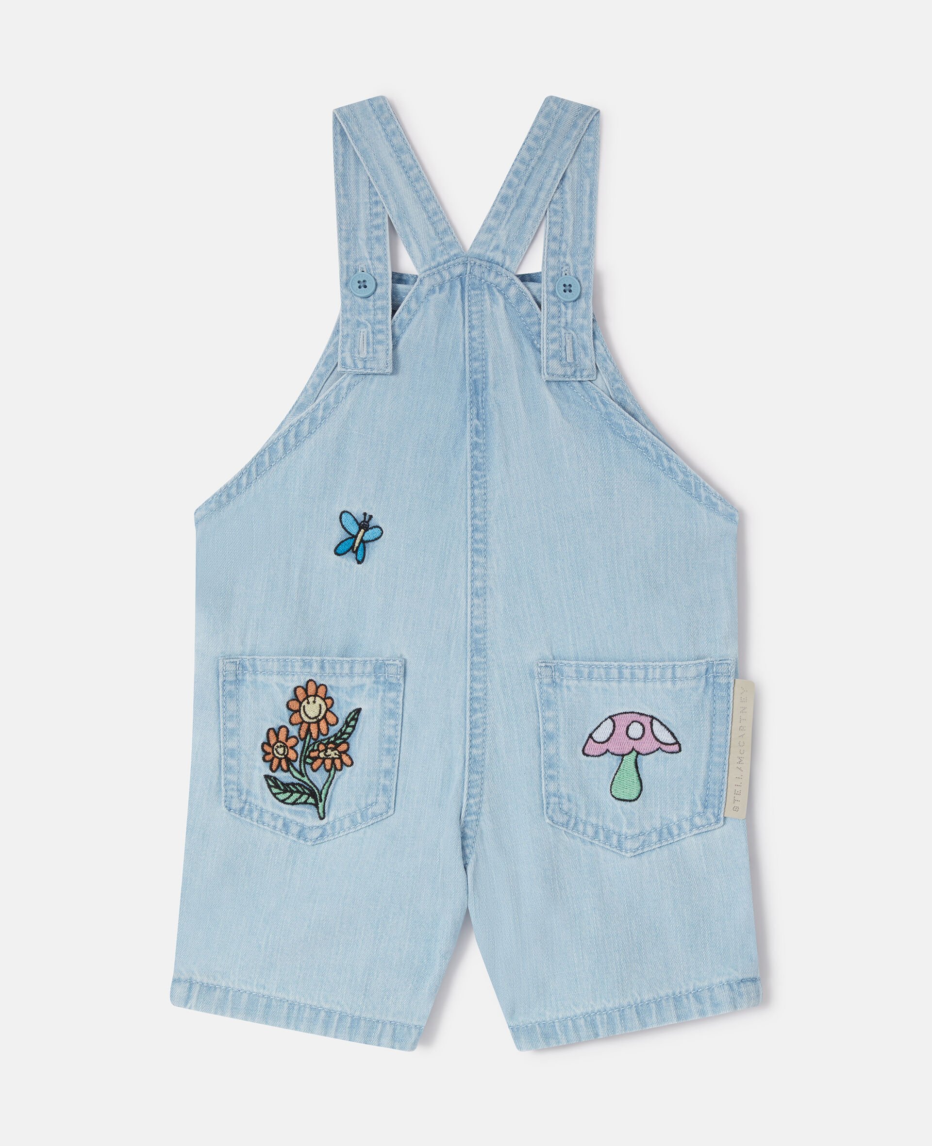 Woodland Friends Denim Dungarees -Blue-large image number 2