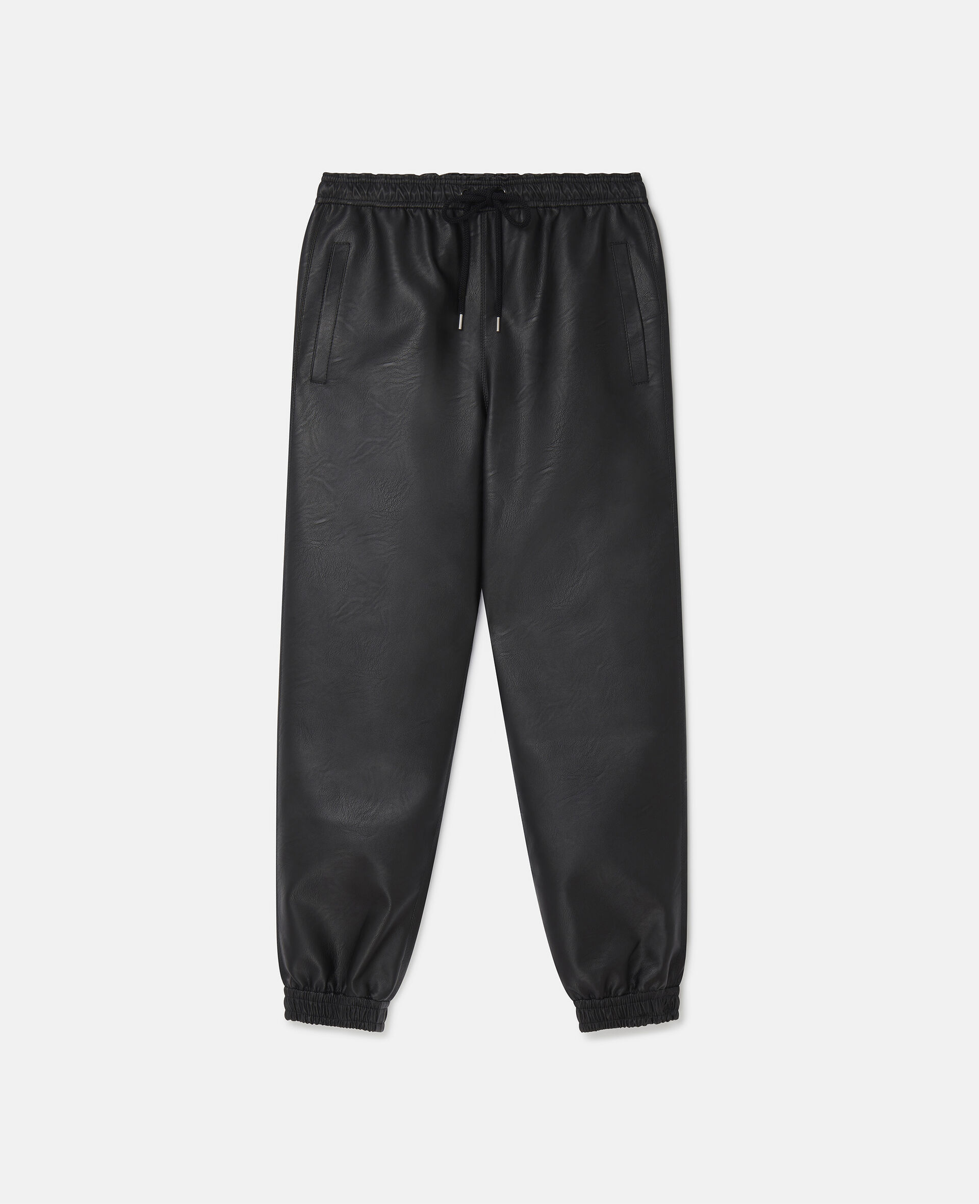 Pantalon en matiere synthetique-Noir-large image number 0