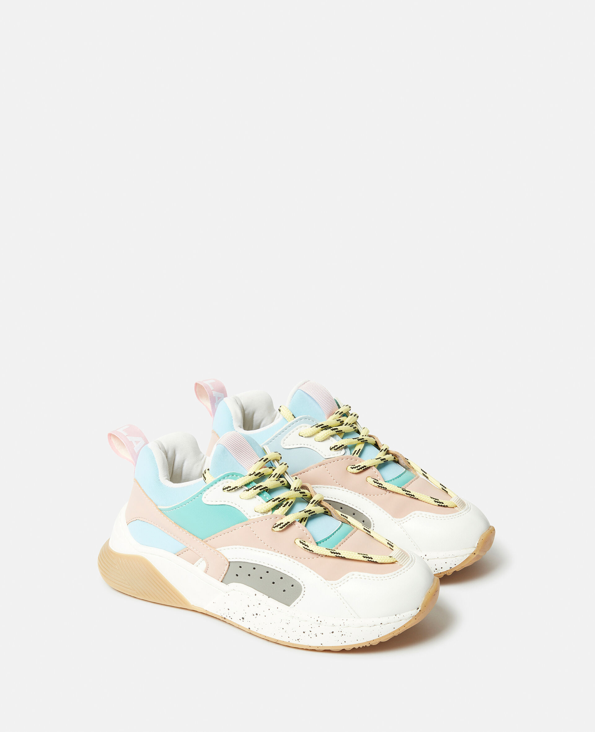 Colourblock Lace-Up Trainers-Multicolour-large image number 1