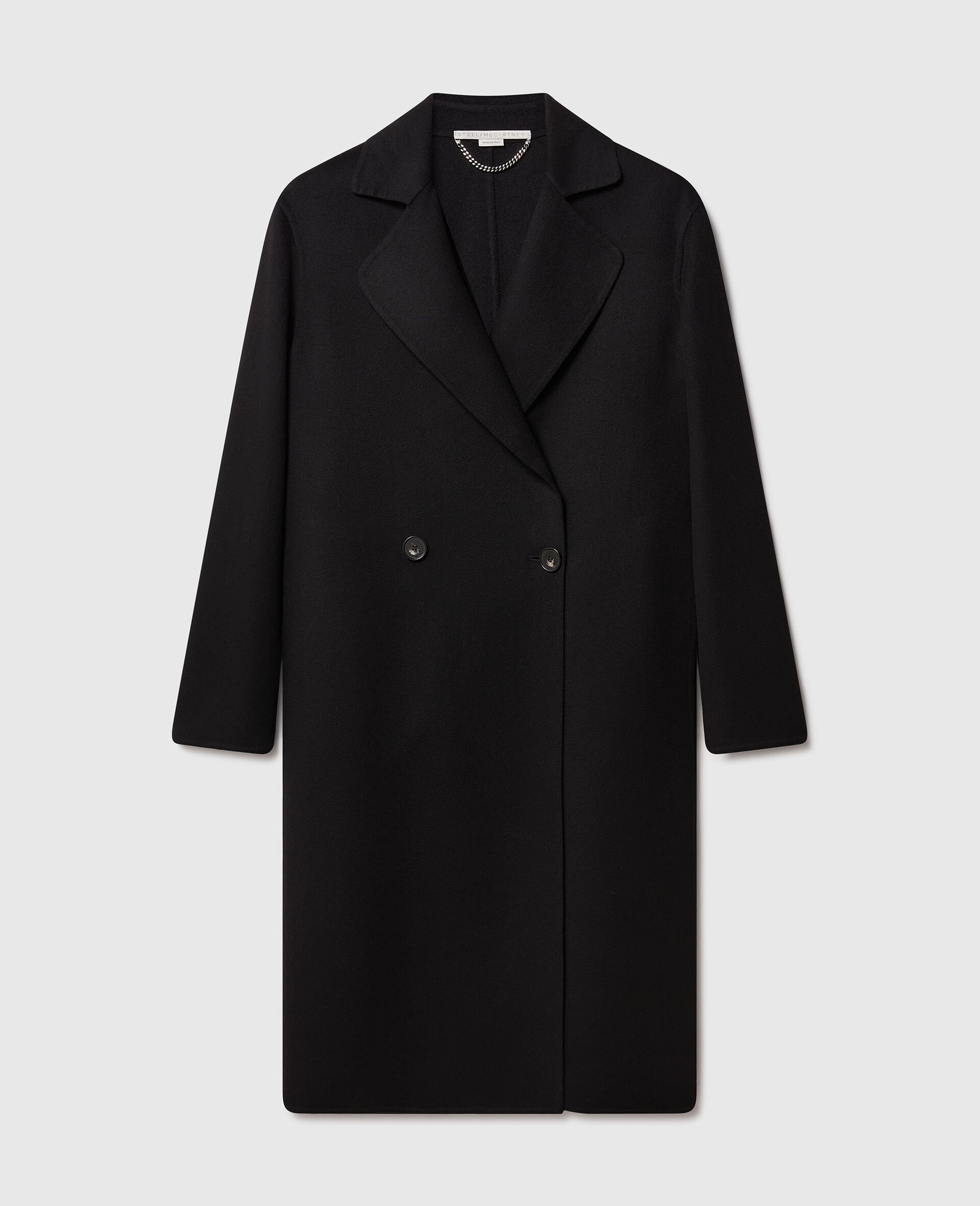 Double Breasted Longline Coat-Pink-large image number 0