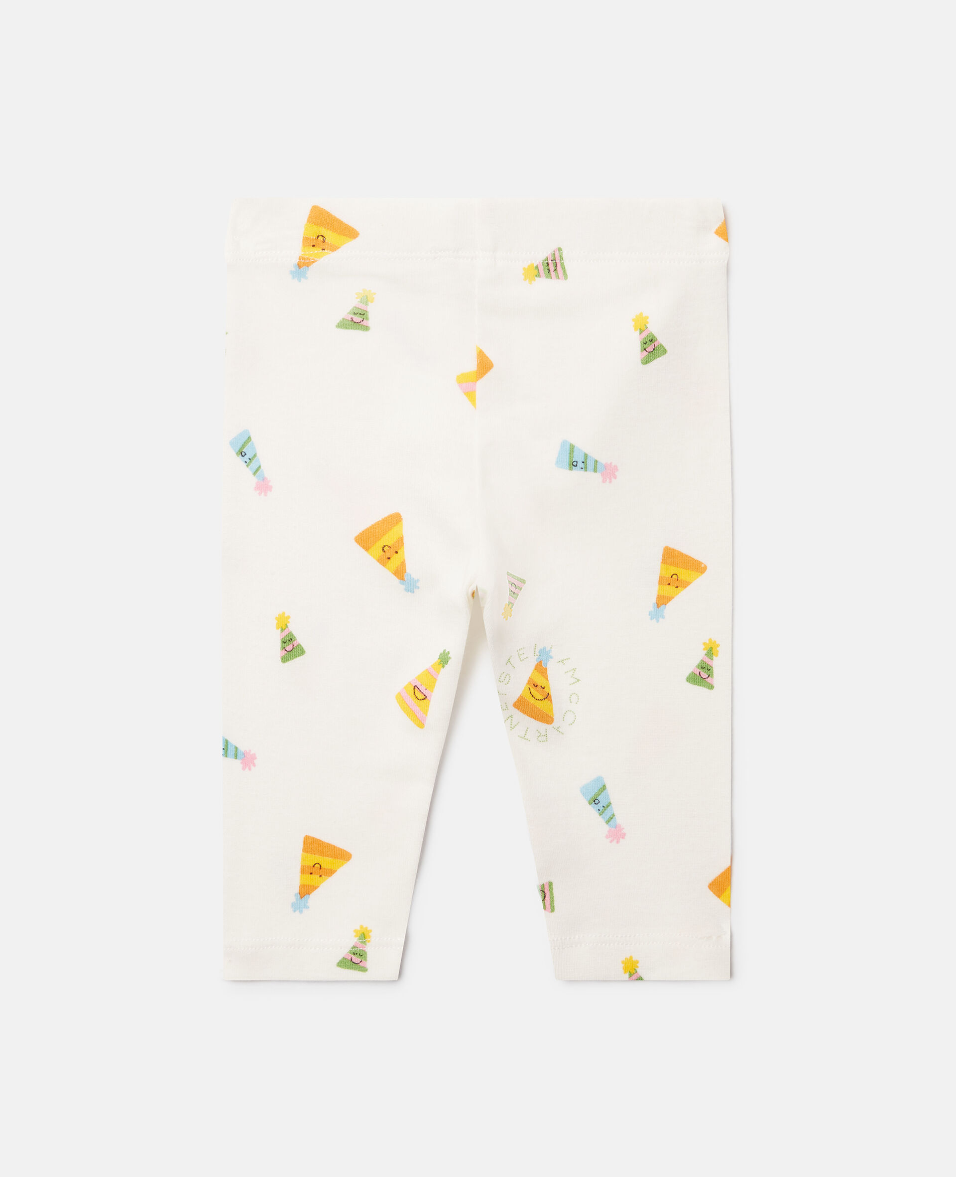 Party Hat Print Leggings-White-large image number 2