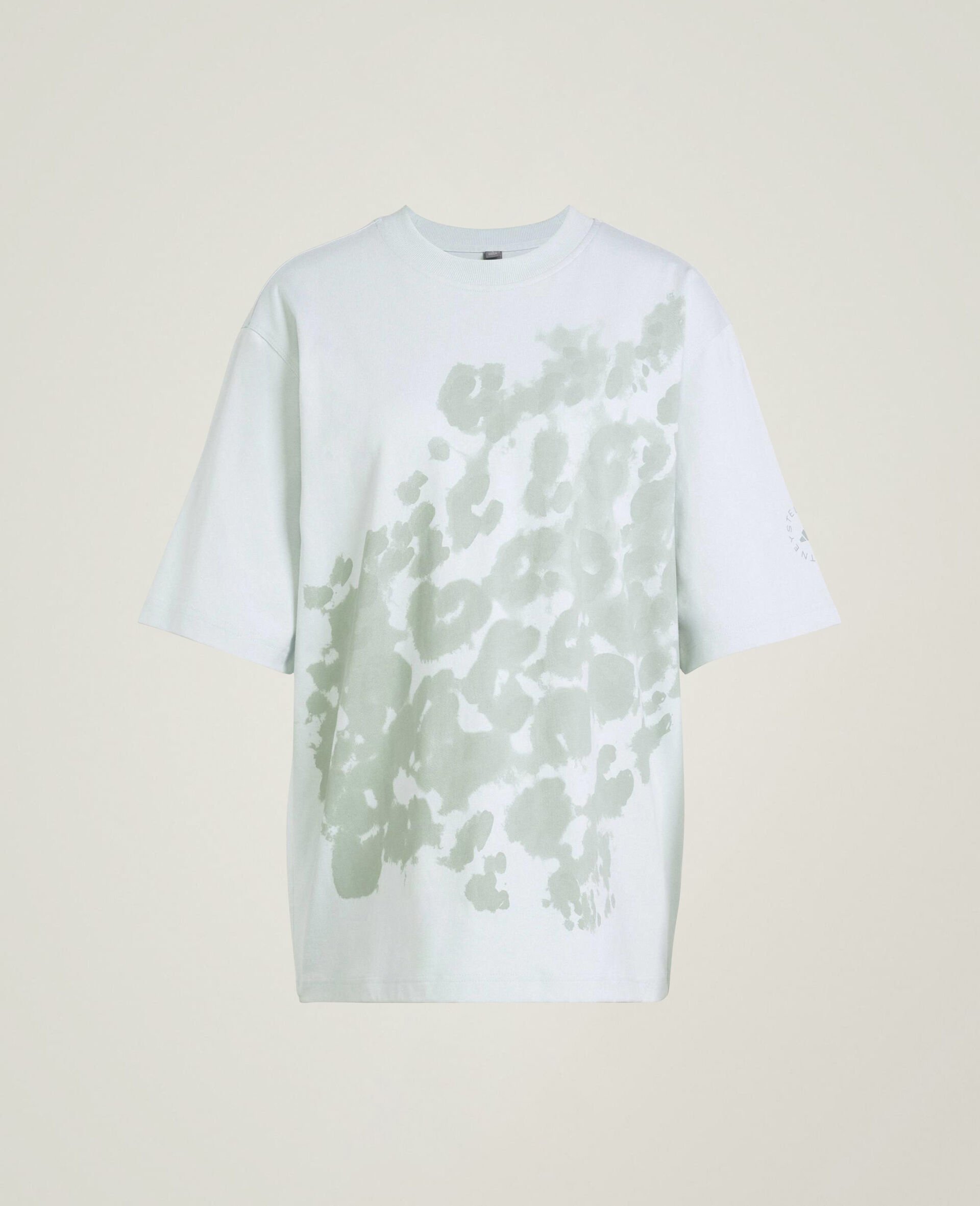 LogoOversized Leopard Print T-Shirt-Green-medium