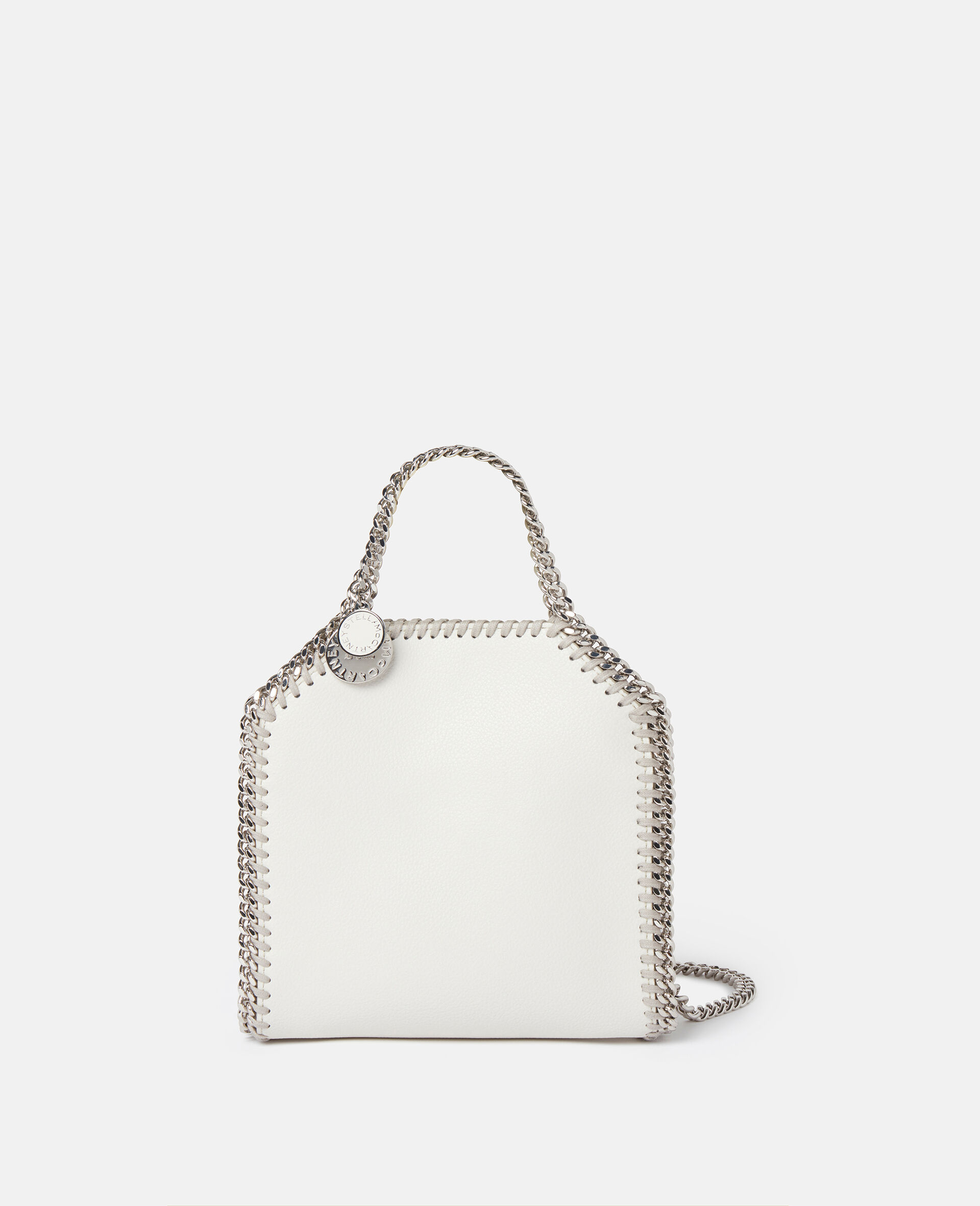 Falabella Tiny Tote Bag-White-medium