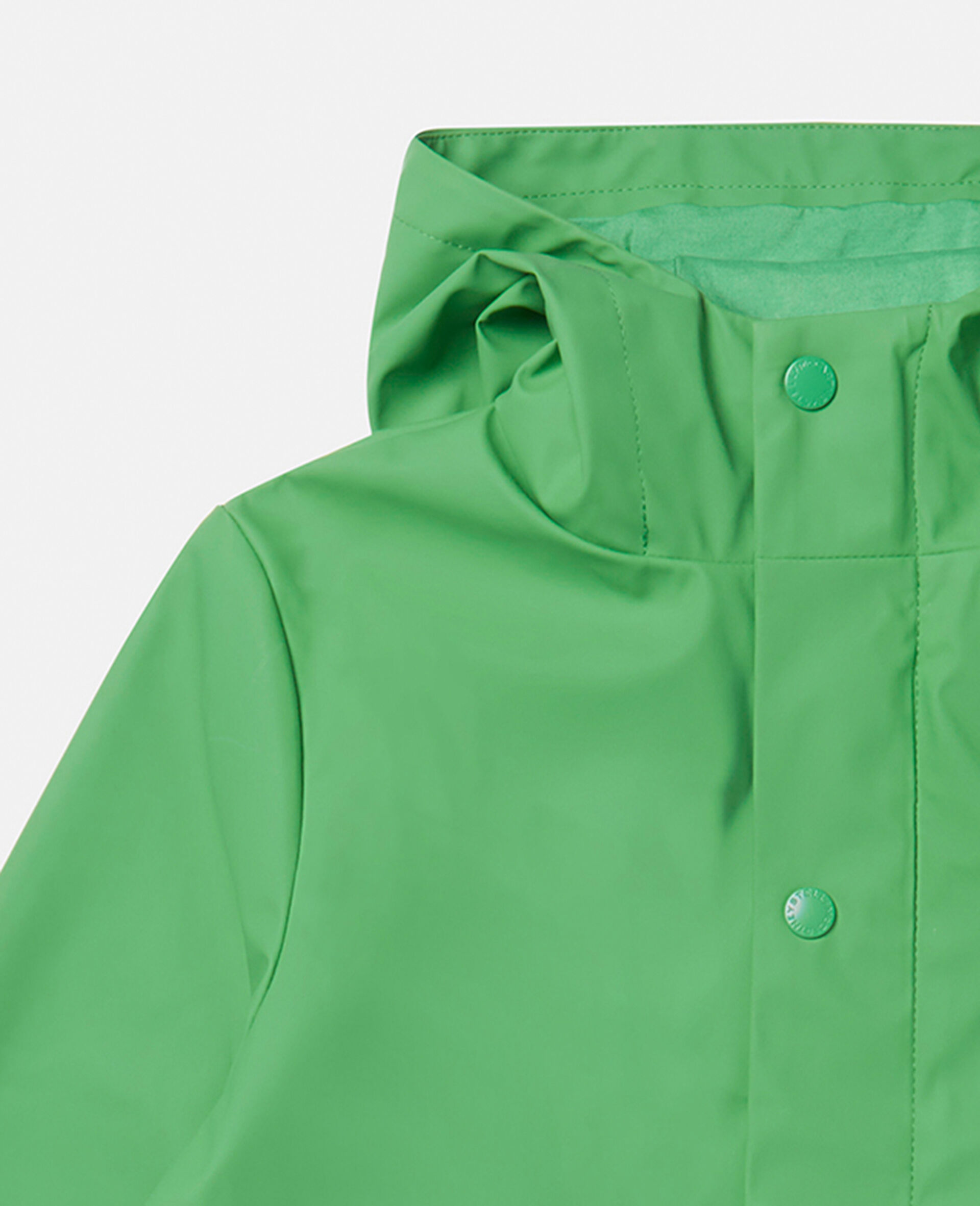 Monkey Print Rubber Jacket-Green-large image number 1