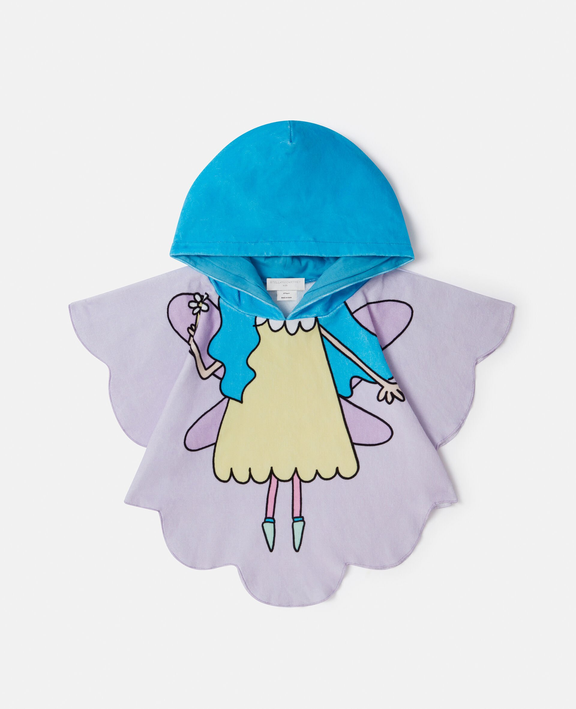 Telo con Cappuccio e Grafica Fata-Viola-medium