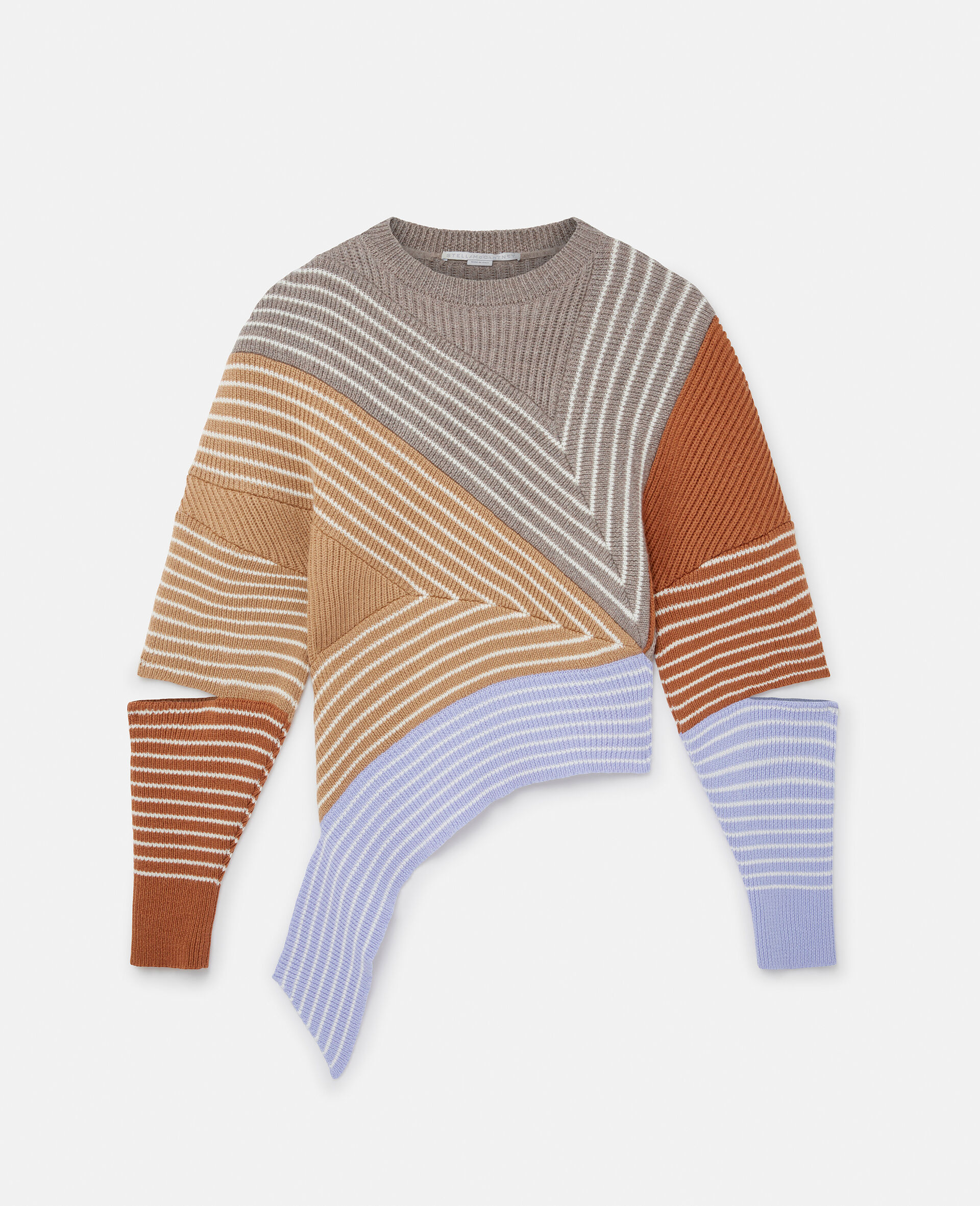 Stella by Stella 3D Stripes Wool Jumper-Multicoloured-large image number 0