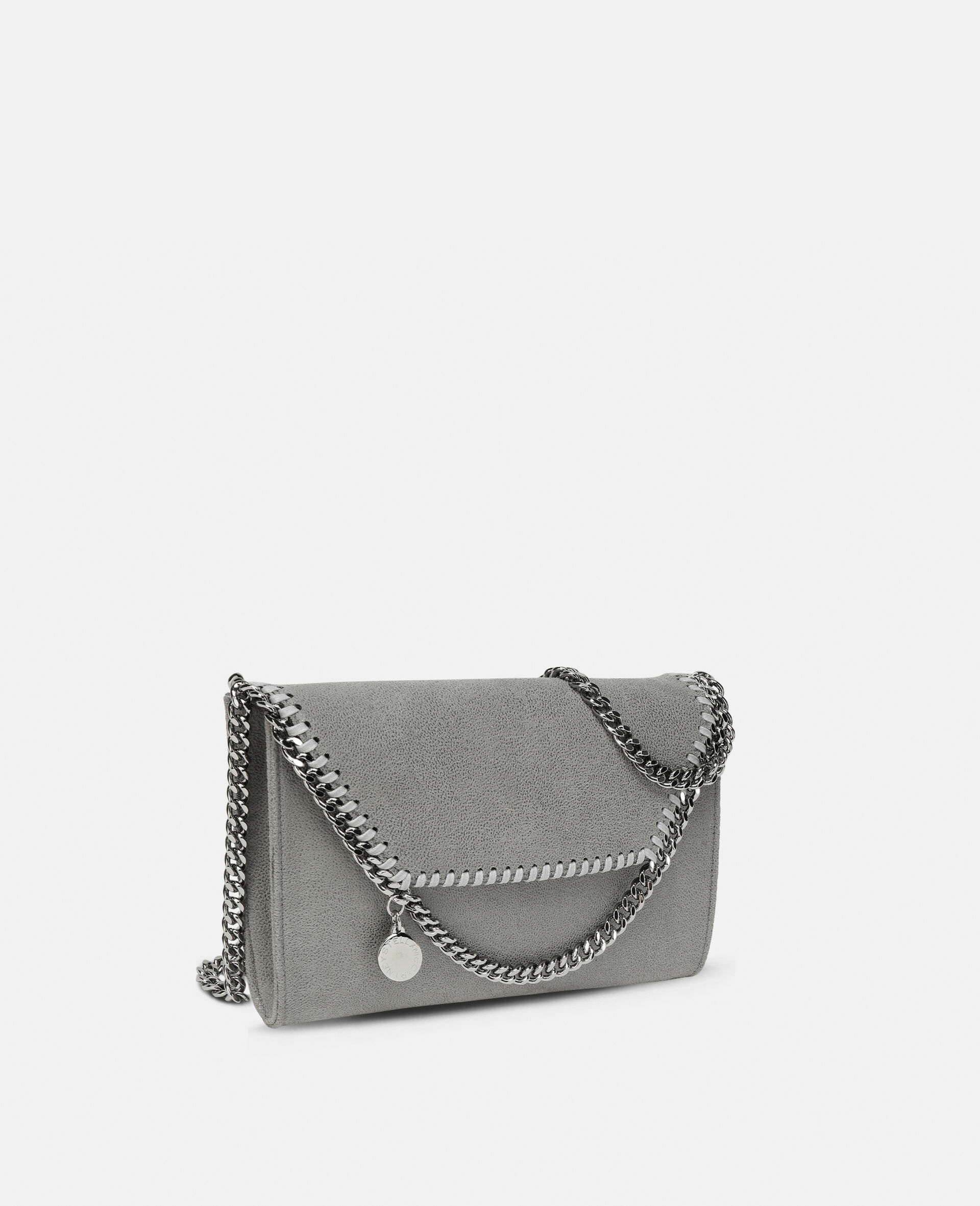 Women Grey Falabella Wallet Crossbody Bag