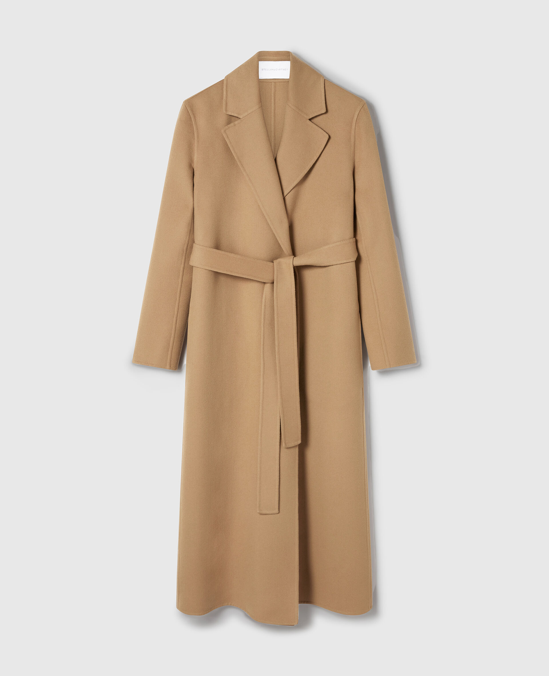 Double-Faced Belted  Coat-Brown-medium