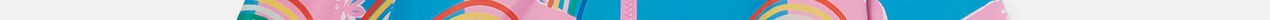 Rollerskate Rainbow Print Fleece-Blue-medium