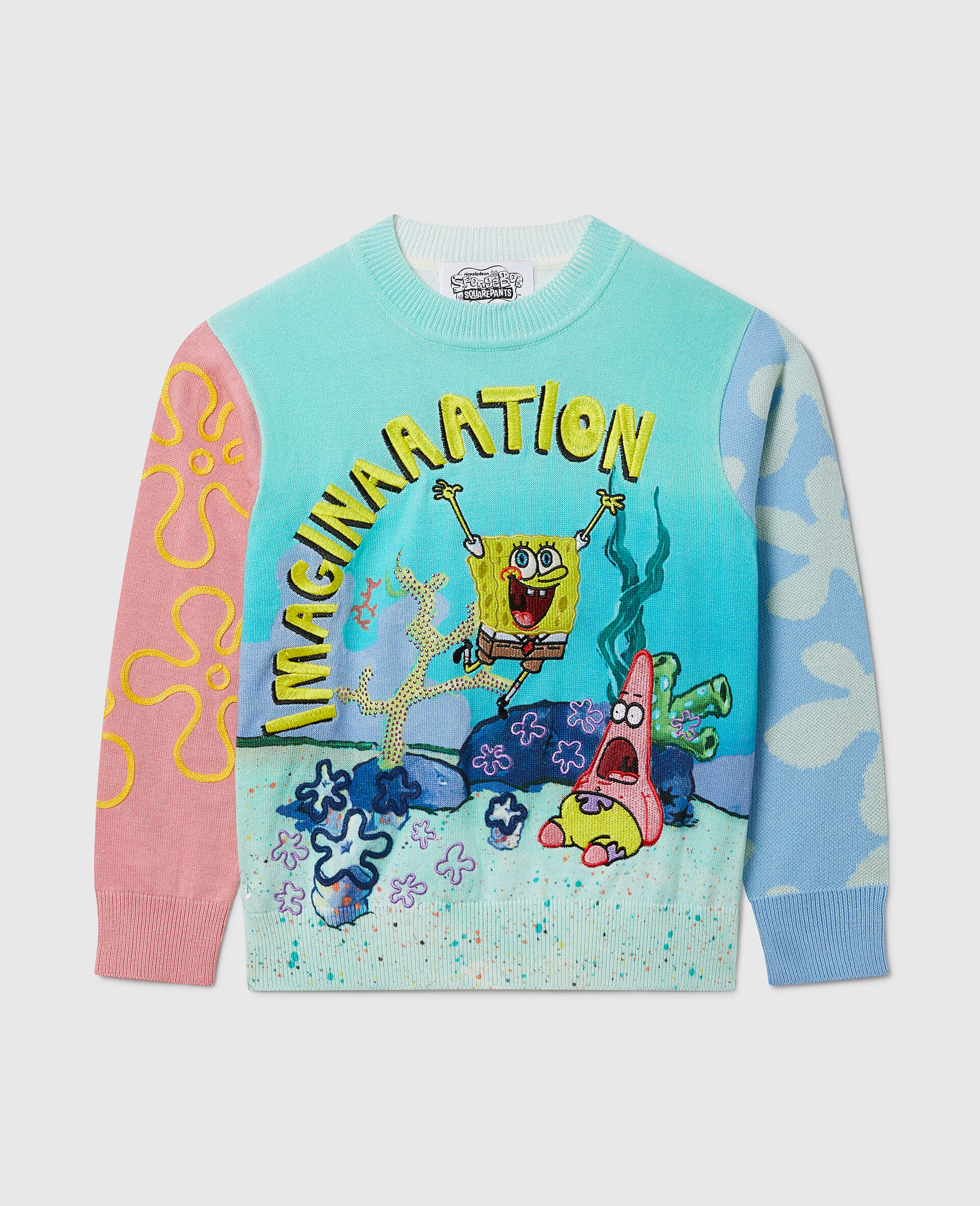 SpongeBob Graphic Crewneck Sweater -Multicolour-large image number 0
