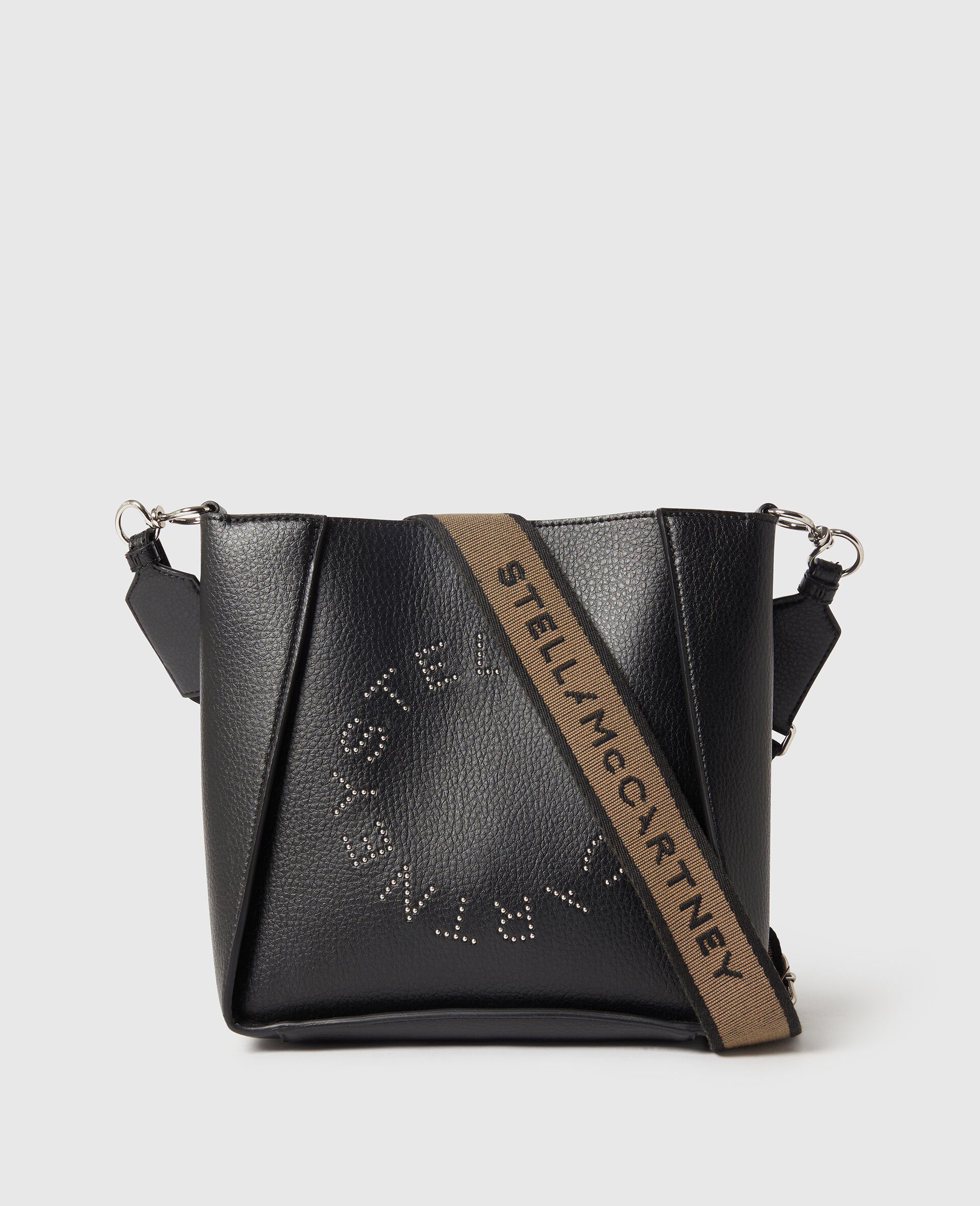 Logo Square Crossbody Bag-Black-medium